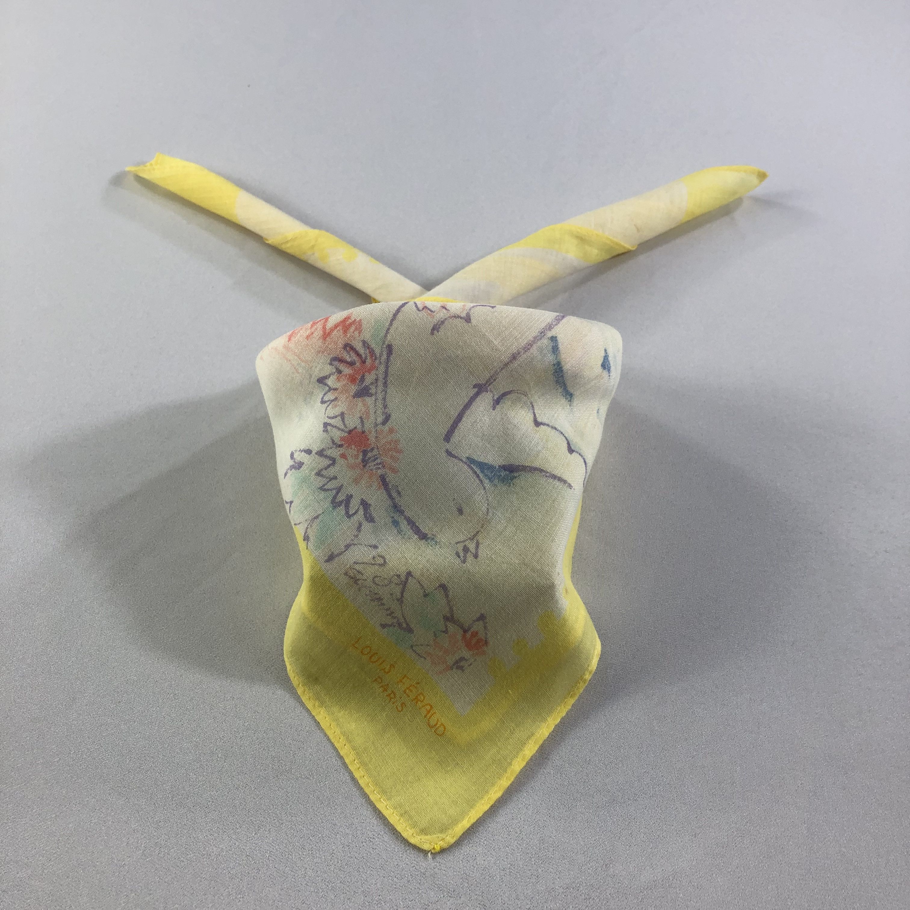 Louis Feraud × Vintage Louis Feraud Handkerchief Neckerchief Bandana H1823 Size ONE SIZE - 1 Thumbnail