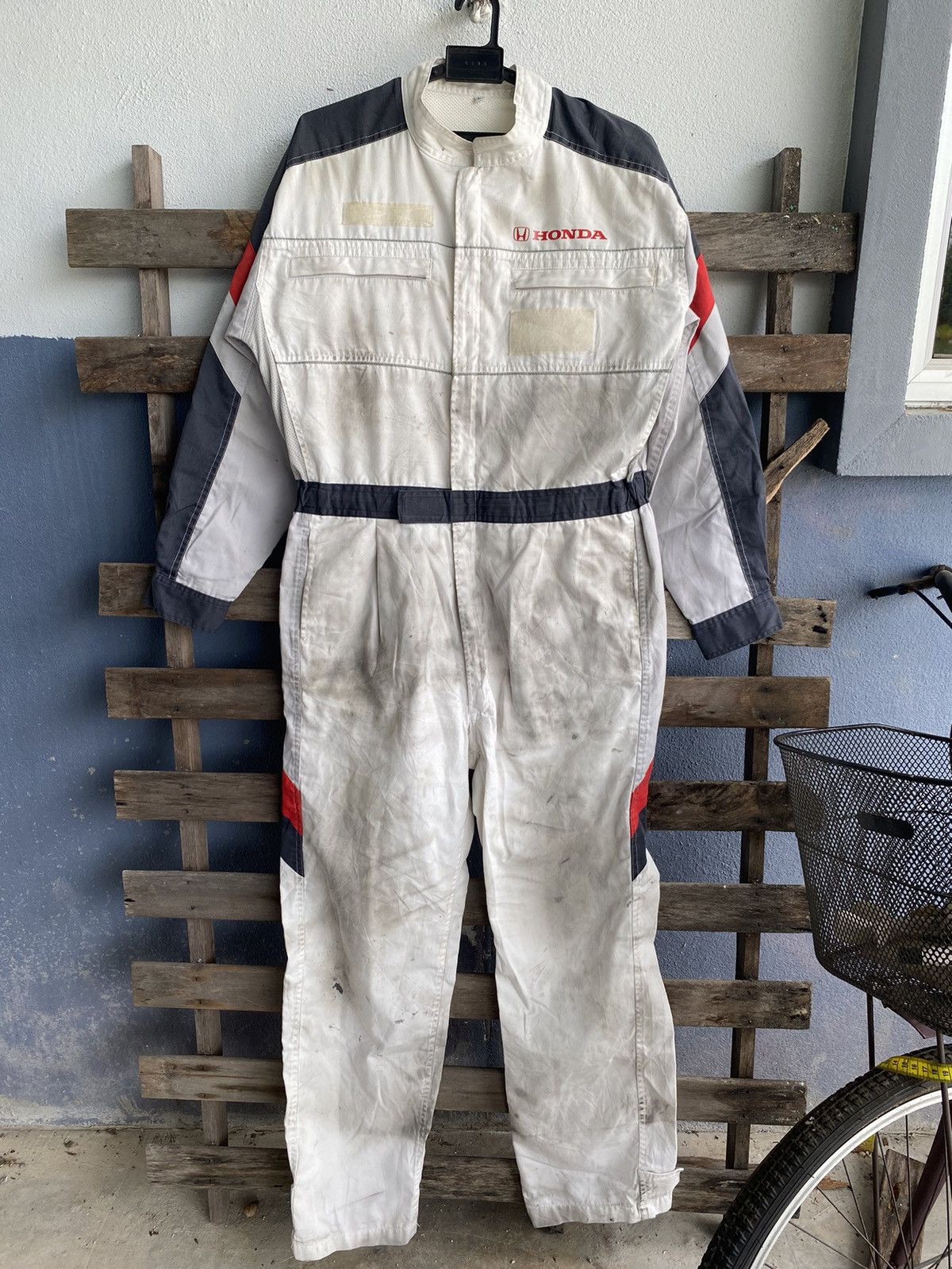 image of Vintage Honda Coveralls Workwear in White, Men's (Size 32)