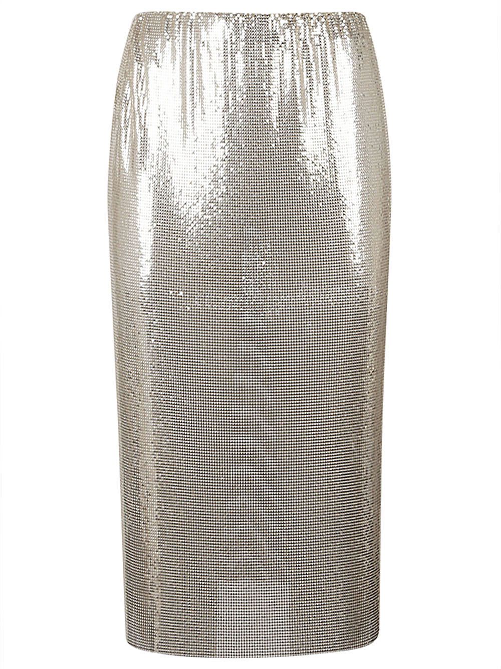Sportmax METALLIC KNIT MIDI SKIRT Size 27" / US 4 / IT 40 - 1 Thumbnail