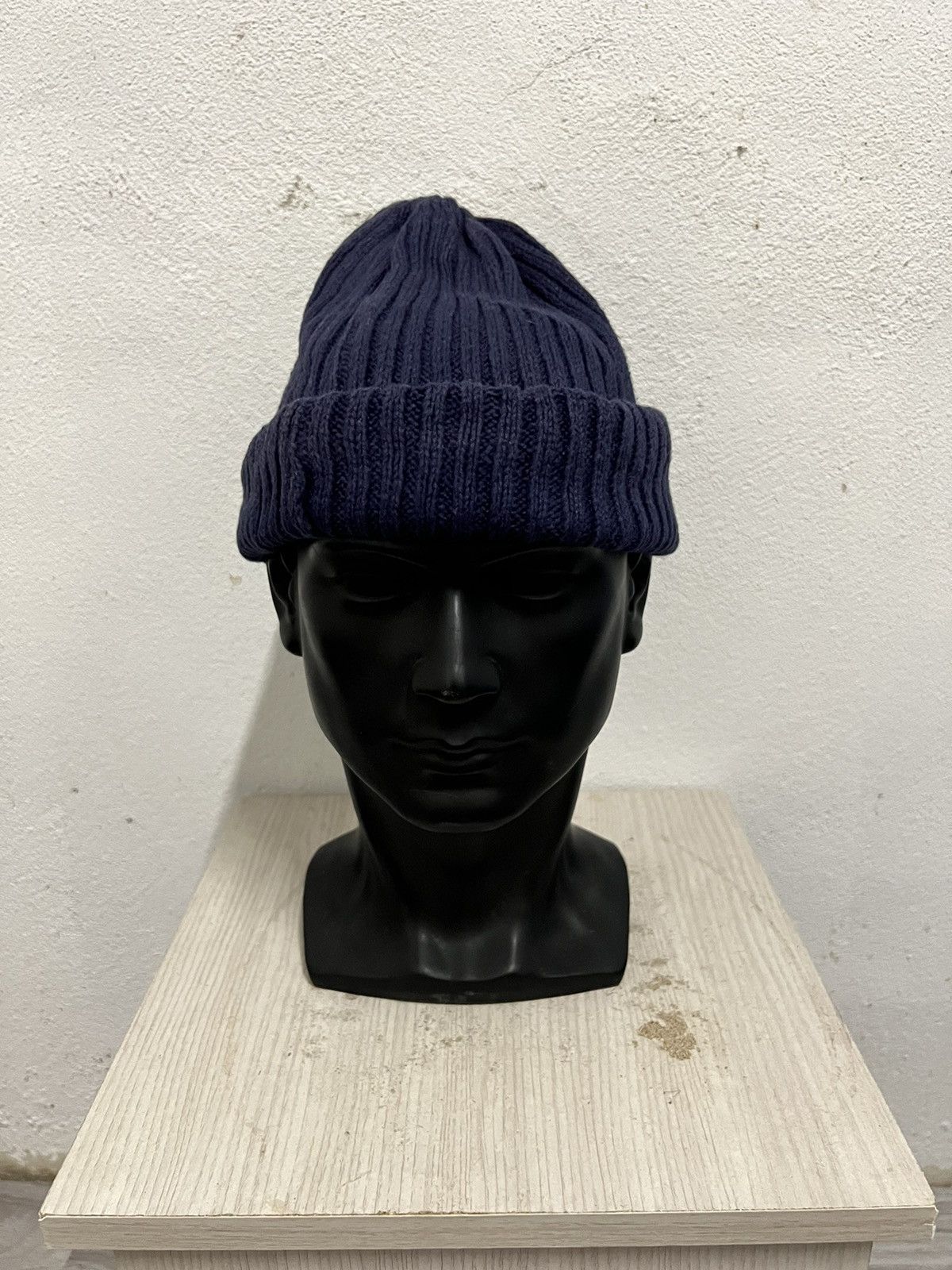 Global Work × Indigo Japanese Brand Global Work Indigo Beanie Hat Size ONE SIZE - 2 Thumbnail