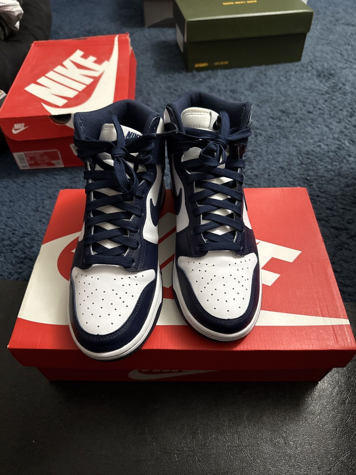 Nike Championship Navy Nike Dunk High Size US 7.5 / EU 40-41 - 3 Thumbnail