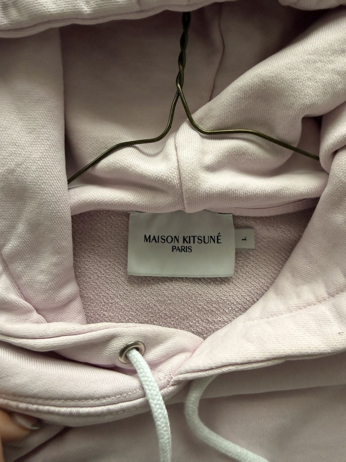 Maison Kitsune Maison Kitsuné Fox Patch Hoodie – Light Pink | Size L Size L / US 10 / IT 46 - 4 Thumbnail