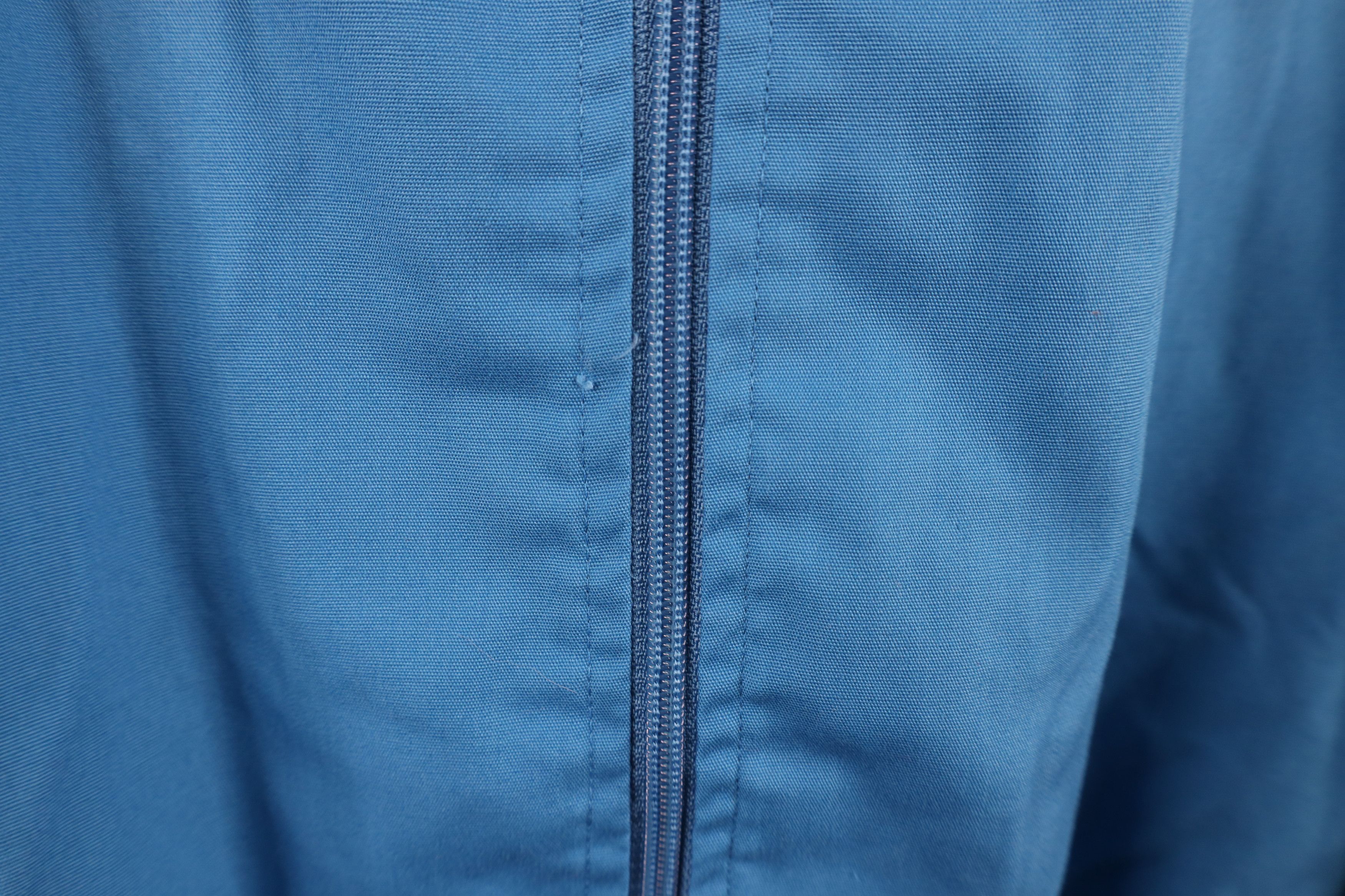Vintage Vintage 90s Streetwear Full Zip Collared Shirt Jacket Blue Size US L / EU 52-54 / 3 - 4 Thumbnail