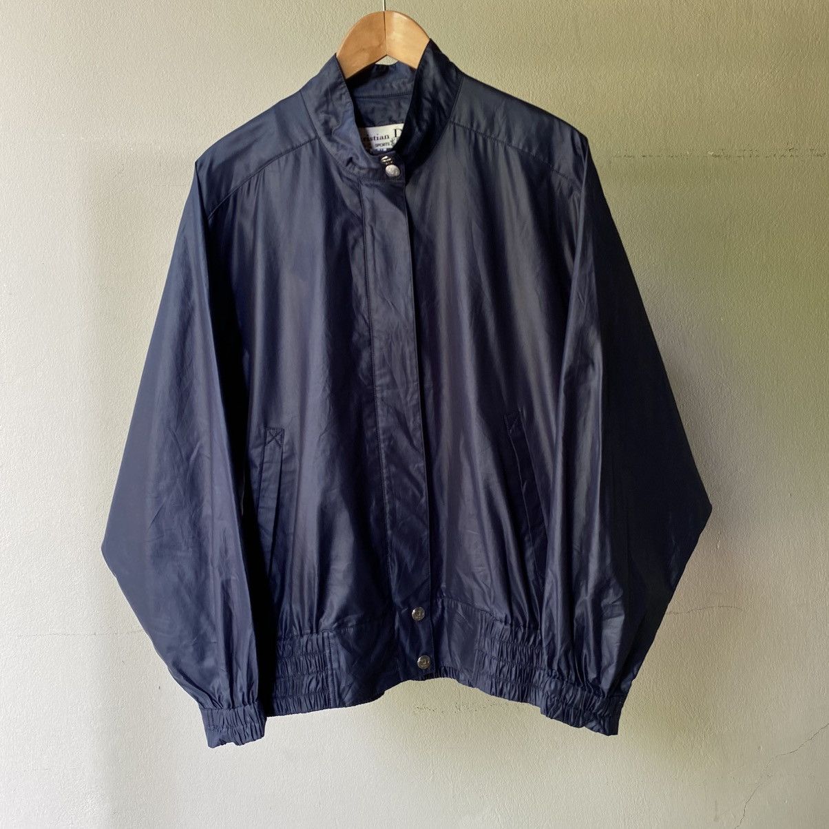 Dior Vintage Christian Dior Navy Stand Collar Windbreaker Size US M / EU 48-50 / 2 - 1 Thumbnail