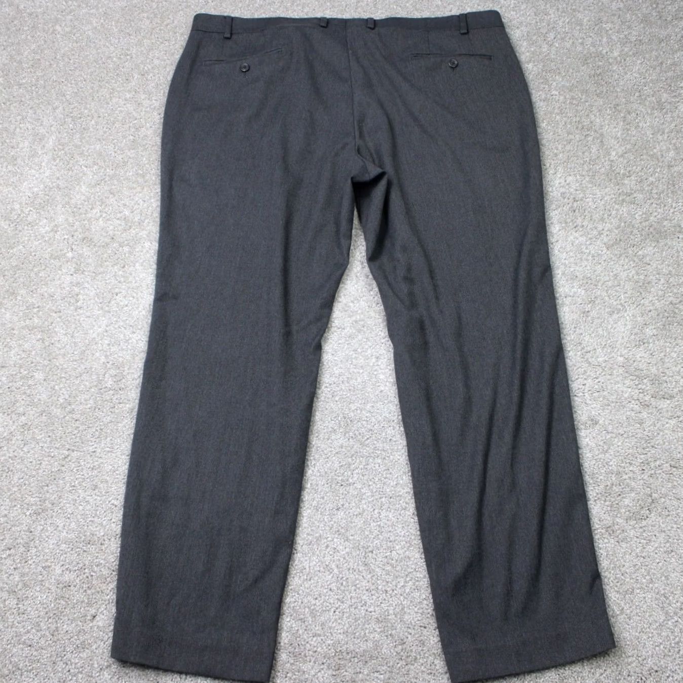 Ralph Lauren LAUREN Ralph Lauren Pants Mens 42x30 Gray Flat Front Straight Poly/Rayon Stretch Dress Pants Men 42 Gray Size US 42 / EU 58 - 6 Thumbnail