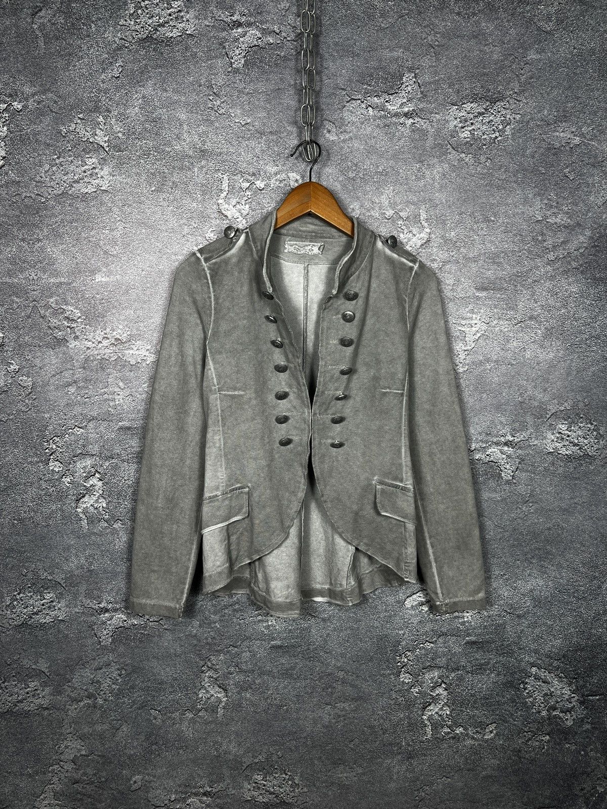 Hysteric Glamour 00s Military Napoleon Washed Jacket Gothic Balmain Style Size M / US 6-8 / IT 42-44 - 1 Thumbnail