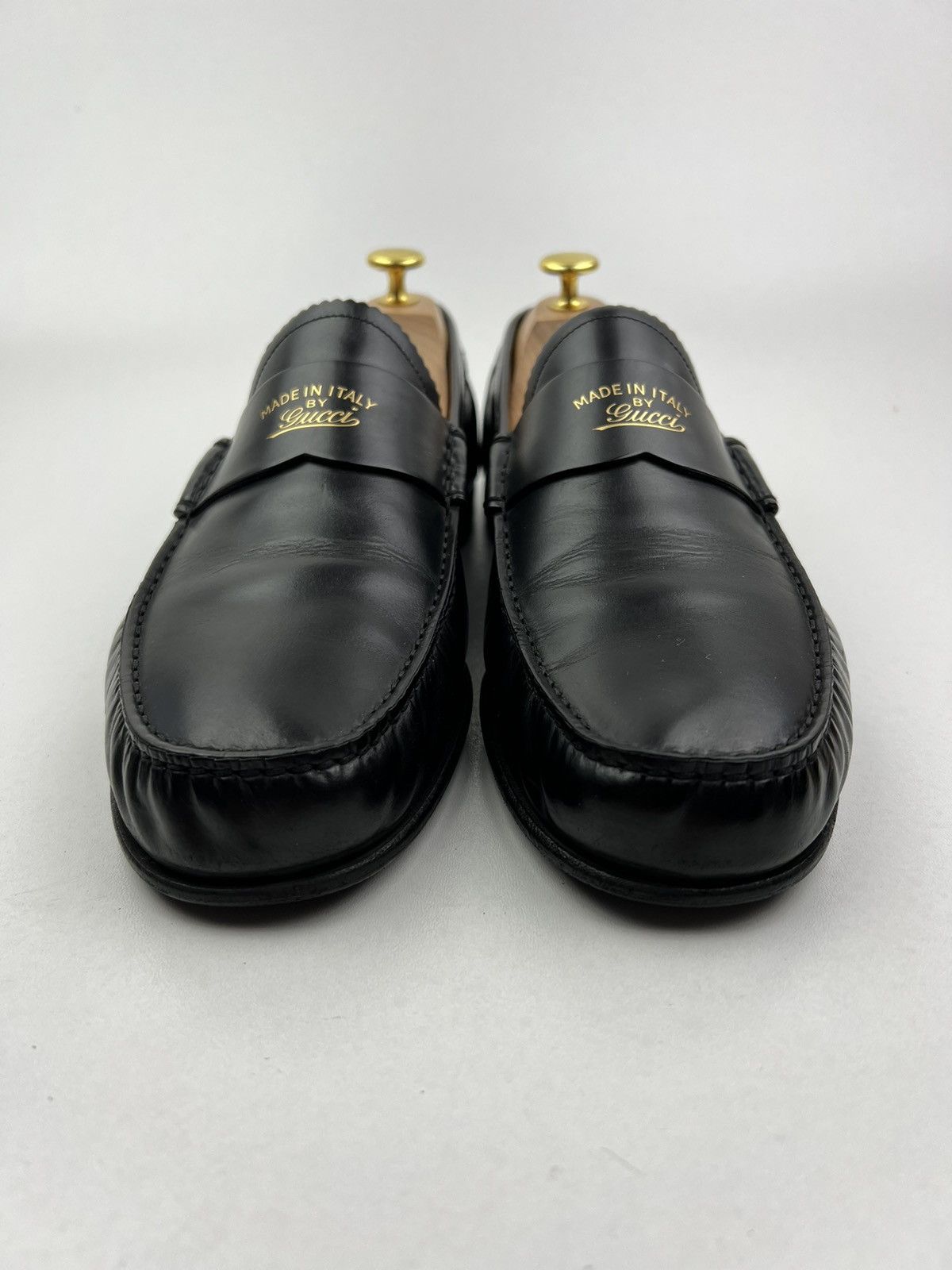 Gucci GUCCI Loafers Leather Penny Shoes GG Logo Black Men’s Size US 9.5 / EU 42-43 - 5 Thumbnail