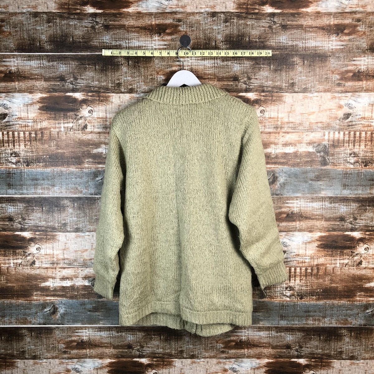 Homespun Knitwear × Japanese Brand Ca Dida Green Cardigan japan vintage Knitwear #A1786 Size M / US 6-8 / IT 42-44 - 12 Thumbnail