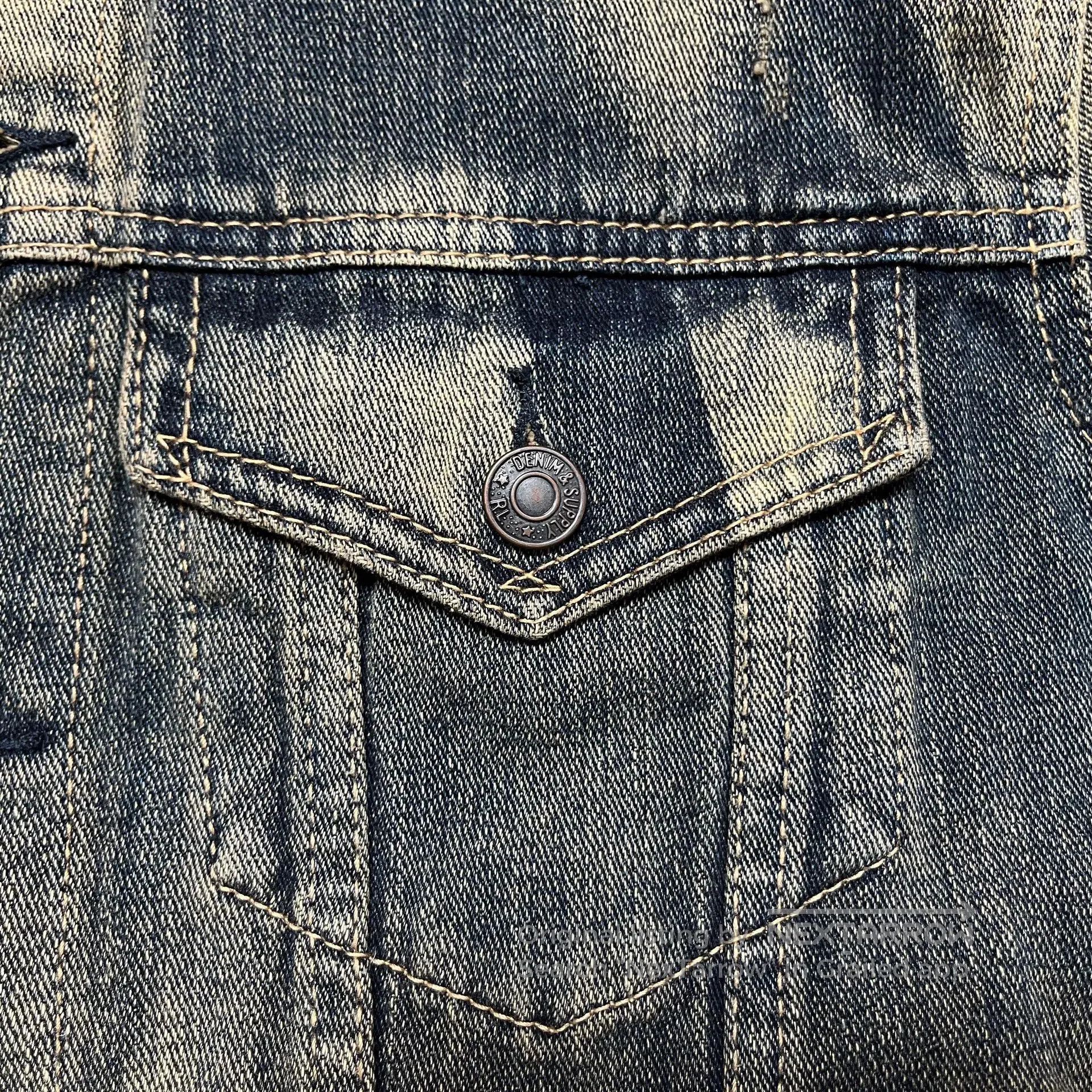 RRL Ralph Lauren Distressed Denim Jacket by Ralph Lauren. Size US L / EU 52-54 / 3 - 7 Thumbnail