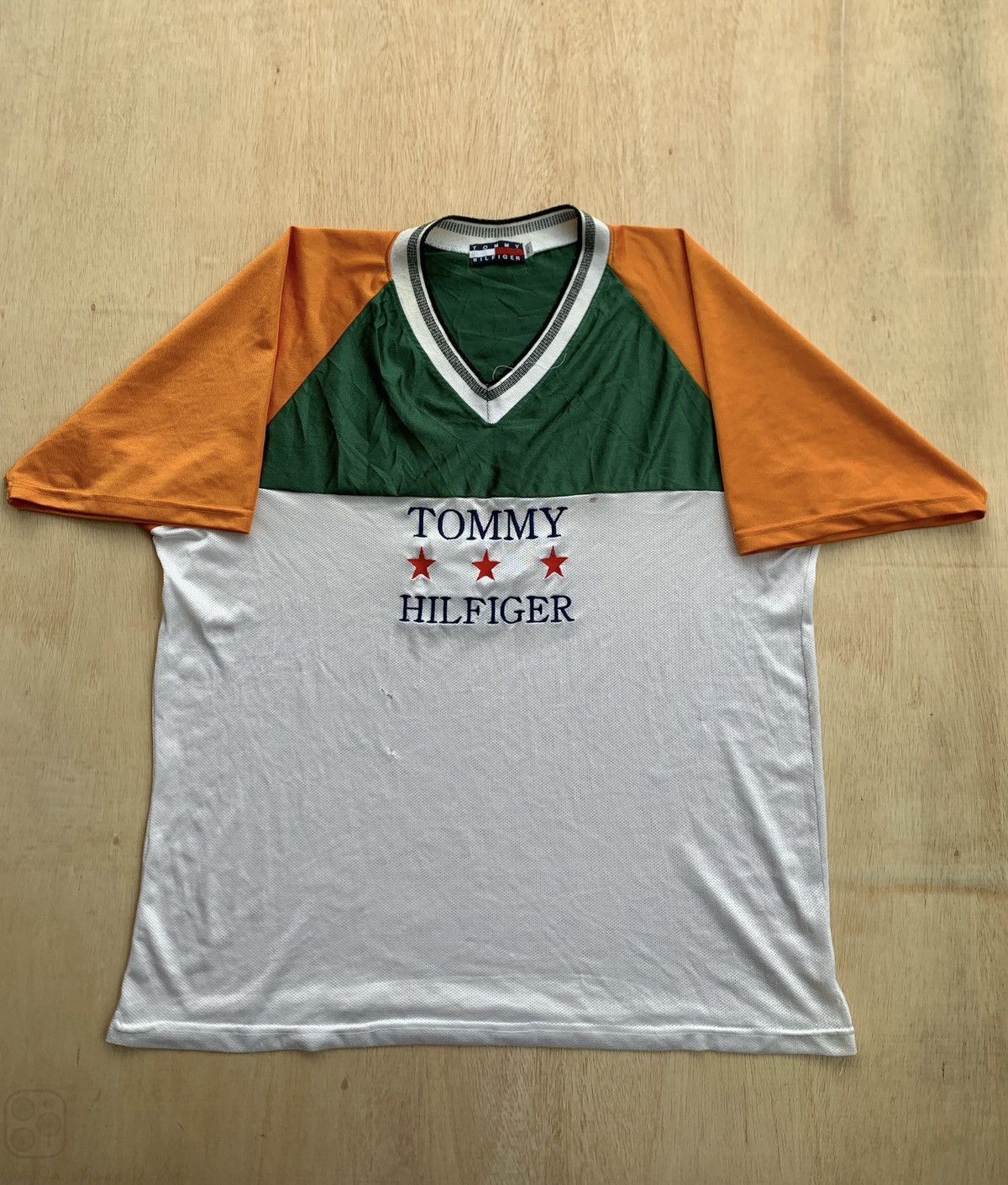 Japanese Brand × Tommy Hilfiger × Vintage Vintage Tommy Hilfiger Jersey Size US XL / EU 56 / 4 - 1 Thumbnail