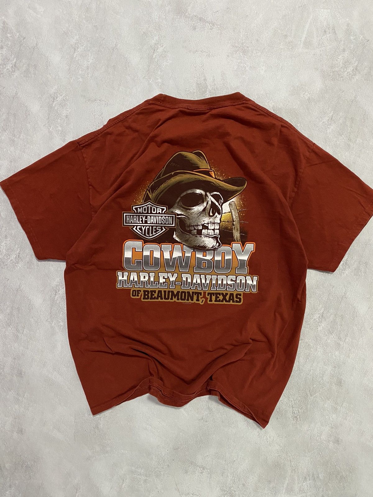Harley Davidson Vintage 90s T-Shirt Harley Davidson Motor Cycles TEXAS Size US XL / EU 56 / 4 - 1 Thumbnail