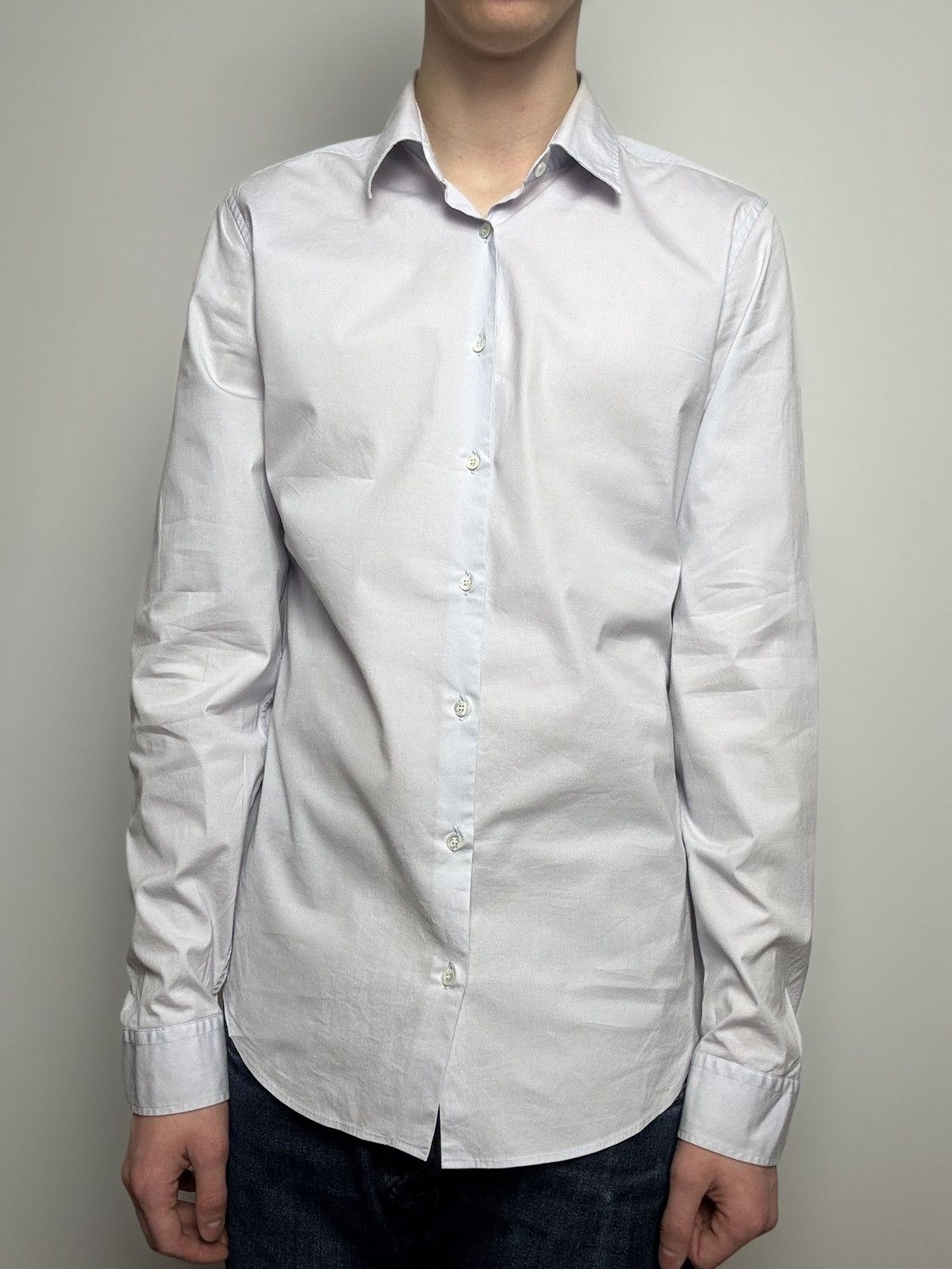 Gucci Gucci Slim Fit Shirt Long Sleeve Luxury Designer Italy Maden Size US M / EU 48-50 / 2 - 1 Thumbnail