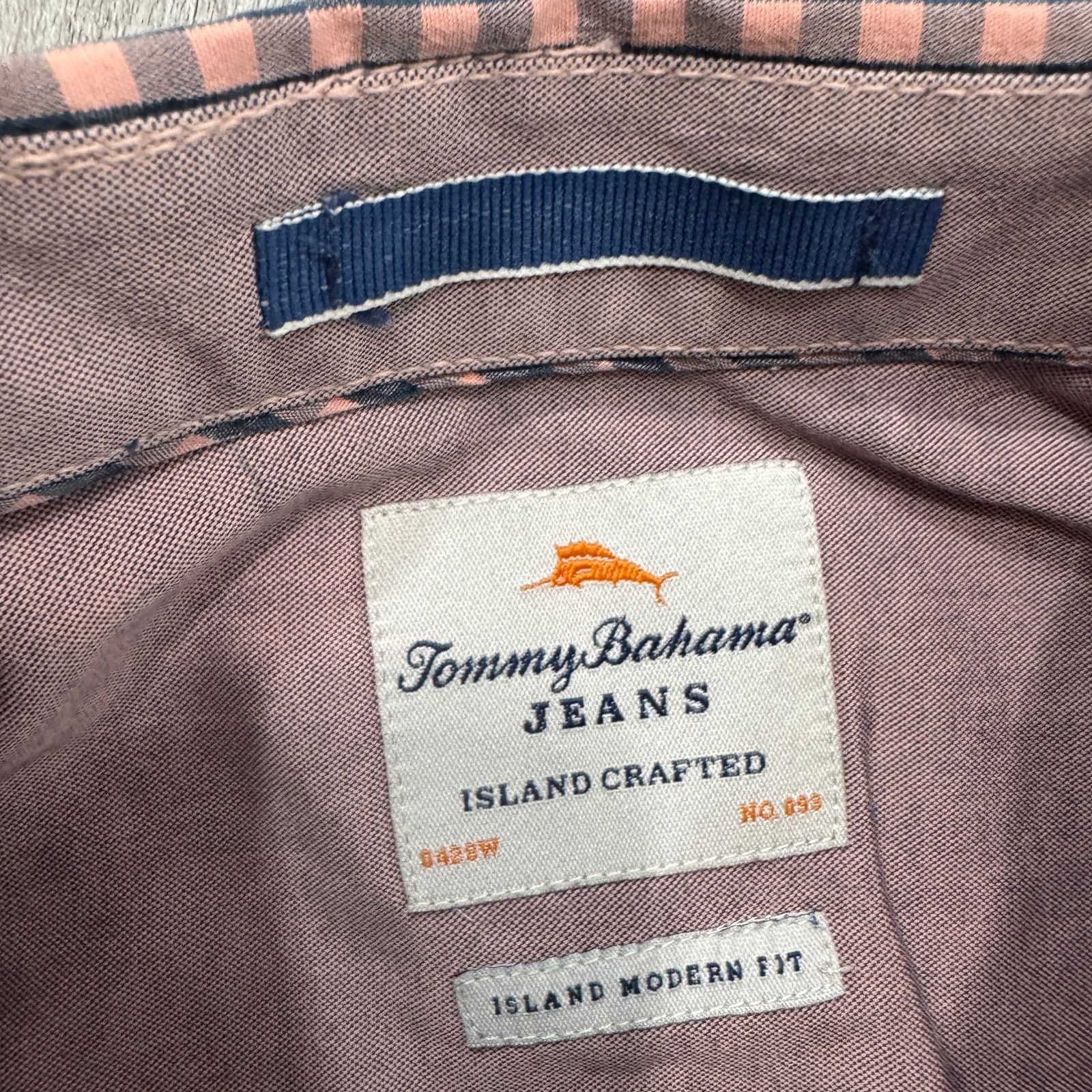 Tommy Bahama Tommy Bahama Jeans Shirt Men's Medium Pink Blue Plaid Check Size US M / EU 48-50 / 2 - 4 Thumbnail