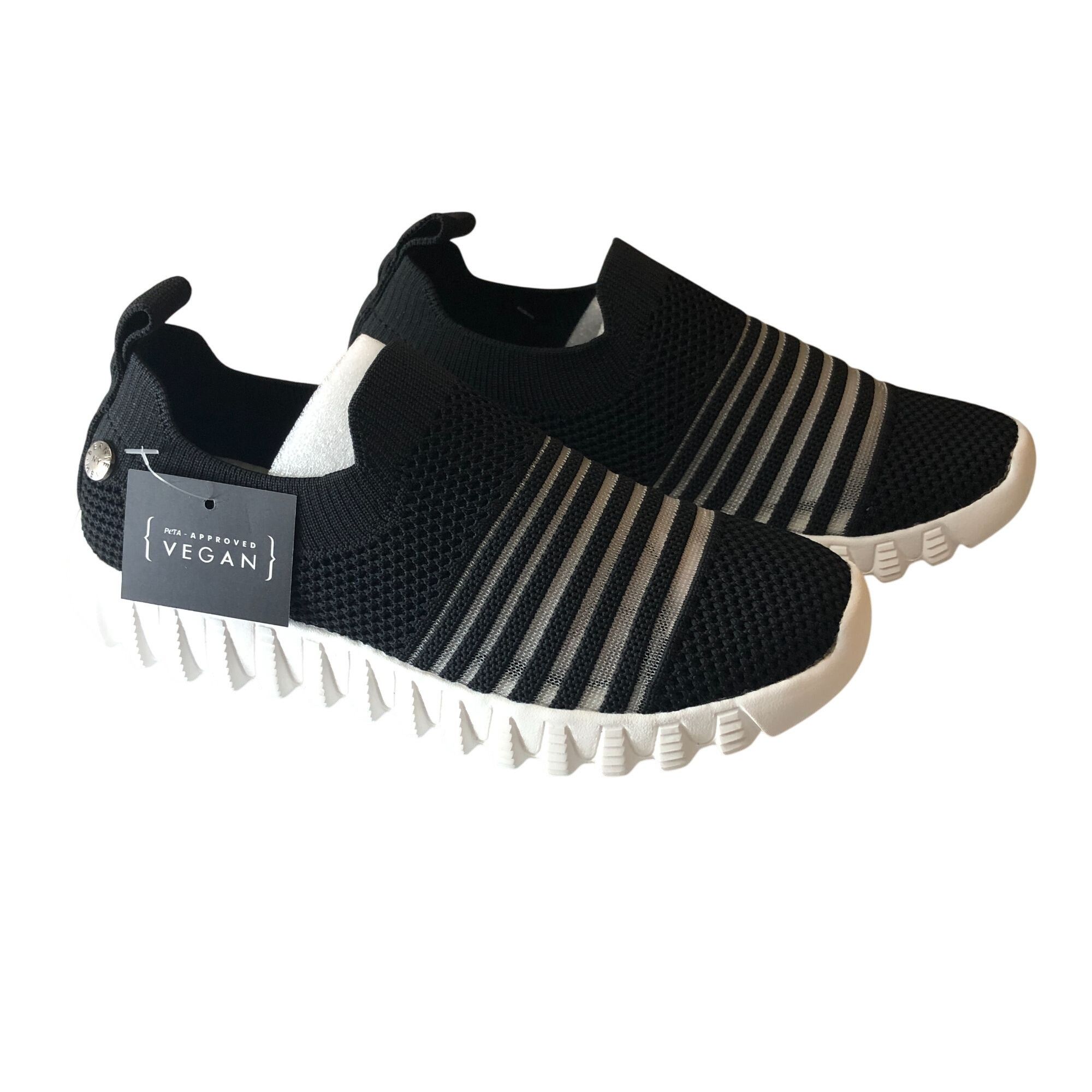 Other Bernie Mev Womens Wylie Sneakers Slip On Knit Mesh Stripes B Size US 7 / IT 37 - 1 Thumbnail