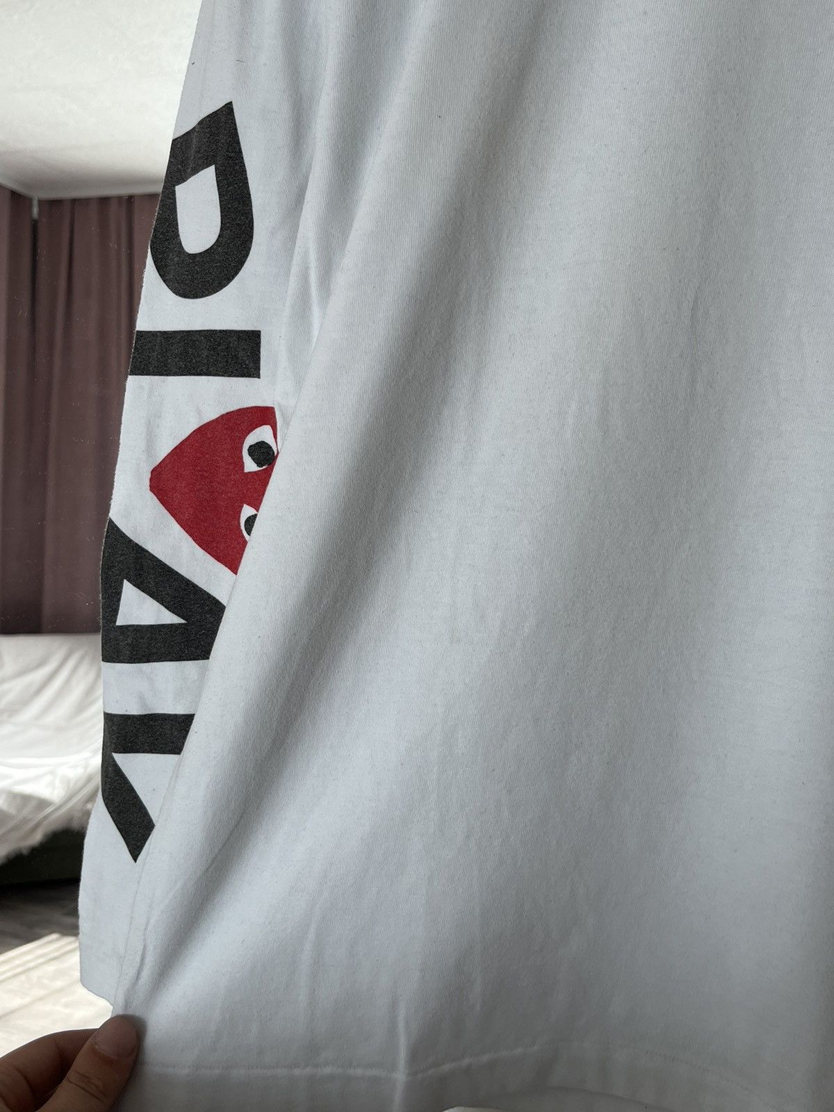 Comme des Garcons PLAY Commes des Garcons Play Big Logo Longsleeve Size US XL / EU 56 / 4 - 8 Thumbnail