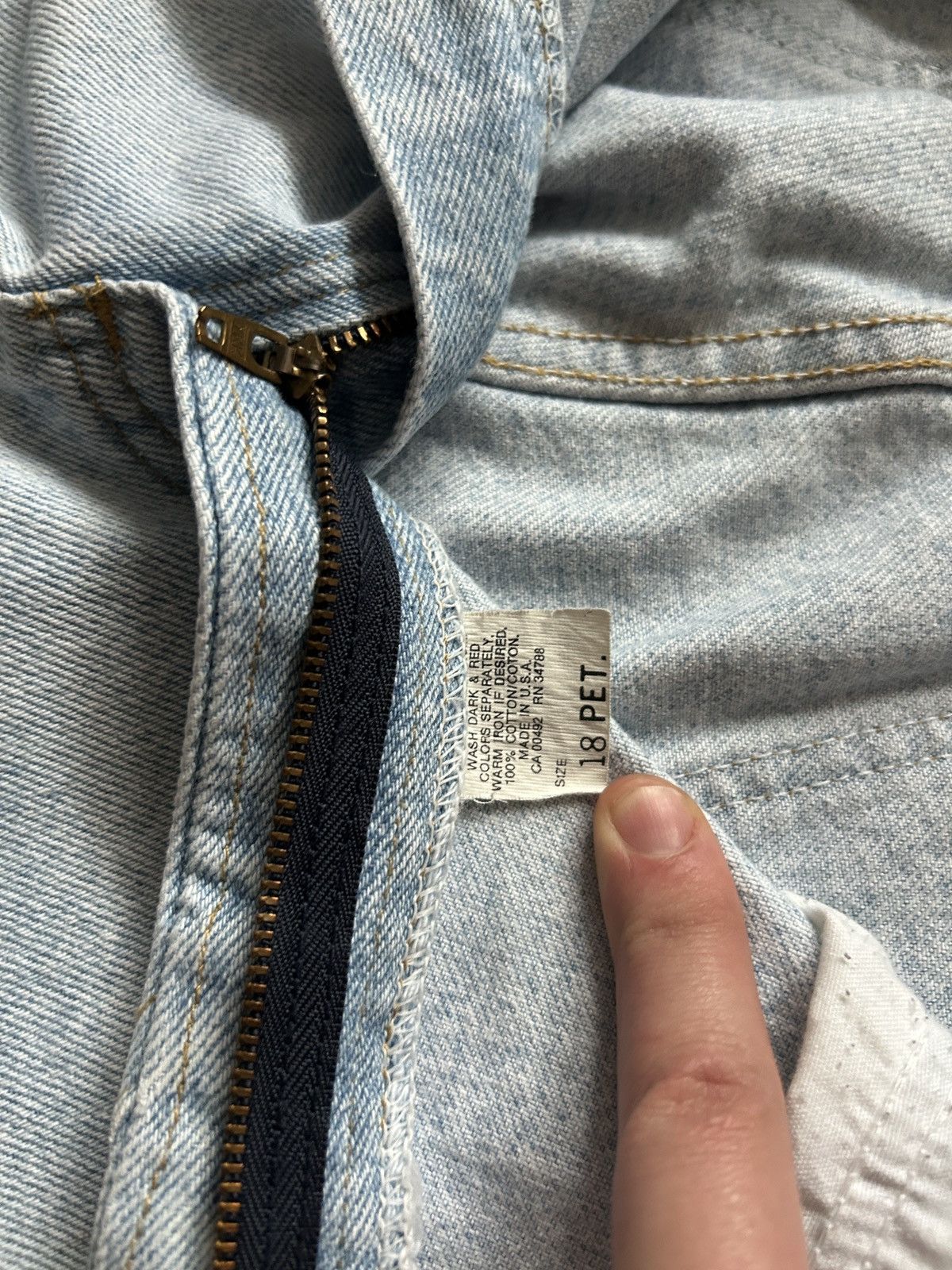 Lee × Vintage Vintage Lee Made In Usa 🇺🇸 very rare light denim jeans Size US 34 / EU 50 - 8 Thumbnail