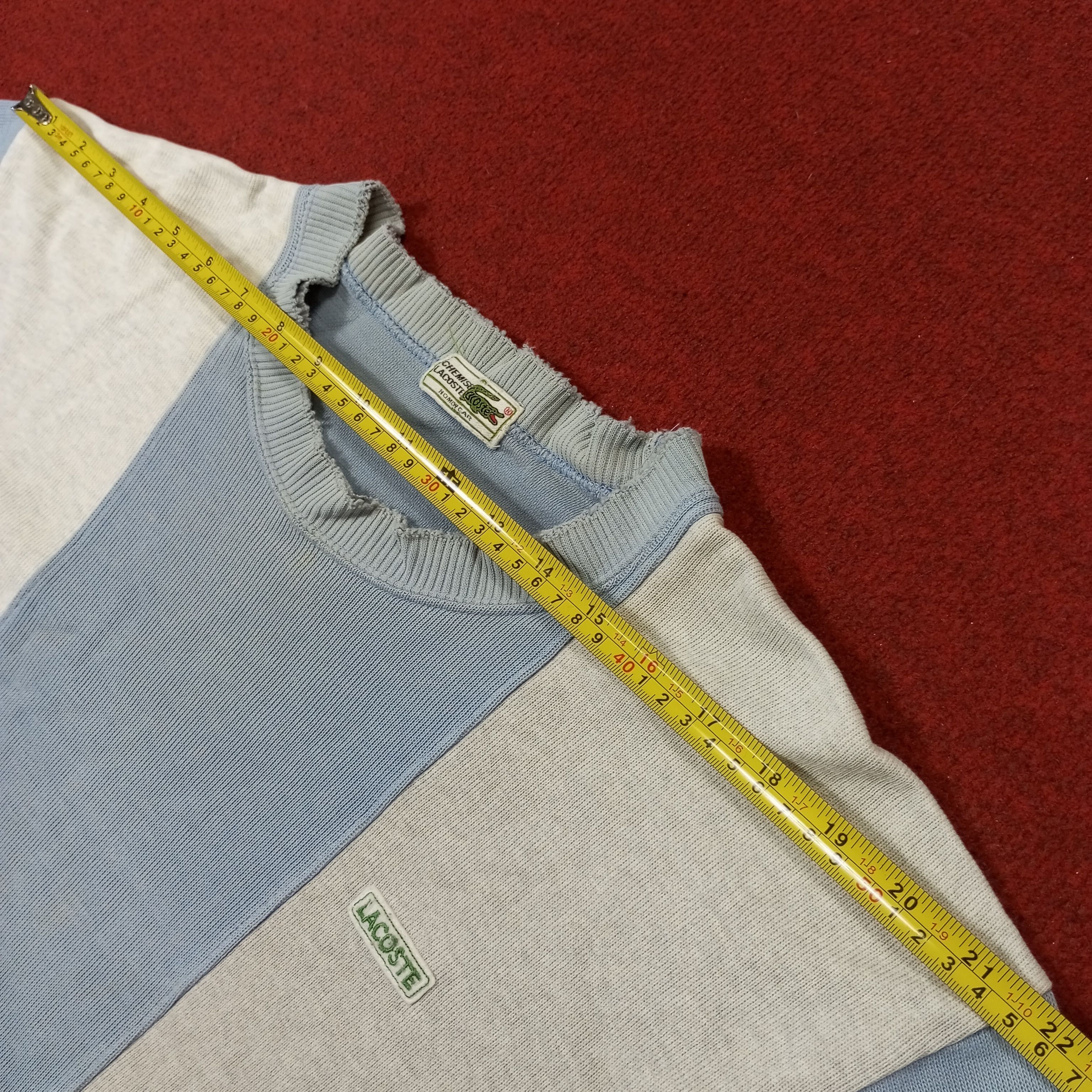 Lacoste × Vintage Lacoste Small Spellout Vintage Distressed Sweatshirt Size US S / EU 44-46 / 1 - 10 Thumbnail