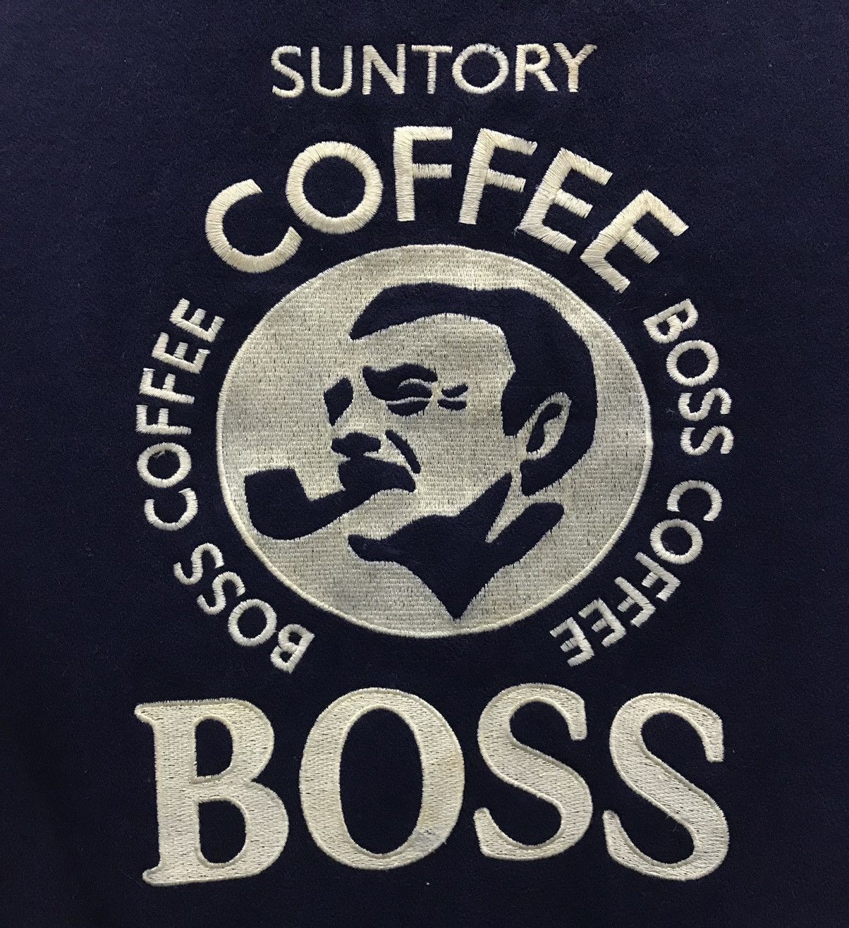Japanese Brand × Vintage Vintage SUNTORY Original Design COFFEE Boss VARSITY Jacket Size US XL / EU 56 / 4 - 6 Thumbnail