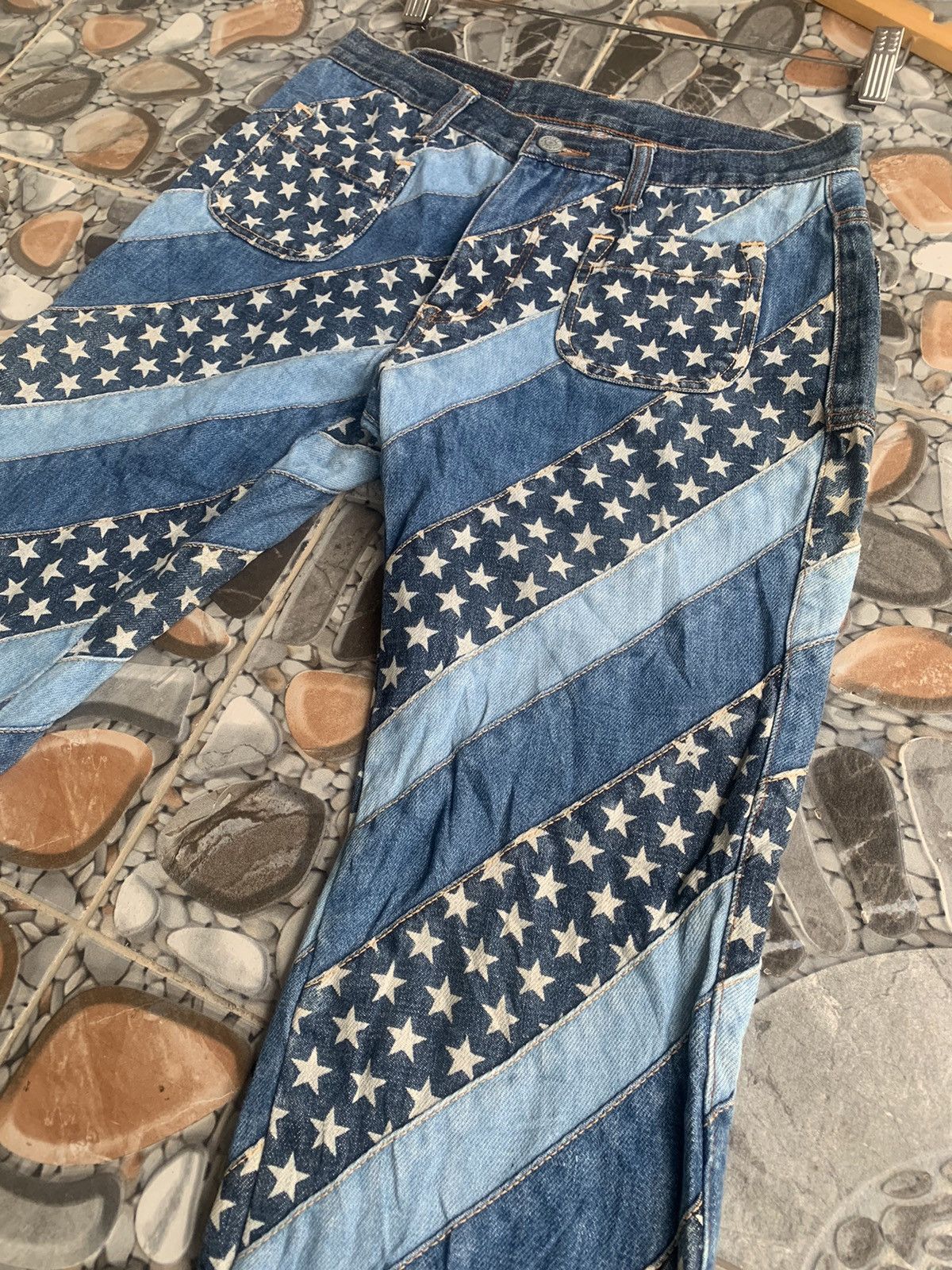 Hysteric Glamour Rare Hysteric Glamour Star Print Flared Jeans Size 26" / US 2 / IT 38 - 9 Thumbnail