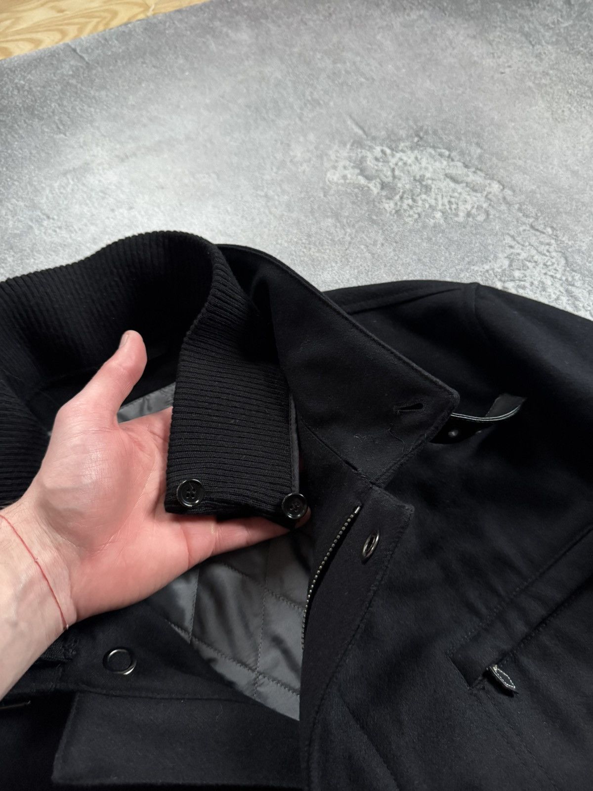 Other Lodenfrey 54size black zip coat wool jacket casual Size US L / EU 52-54 / 3 - 7 Thumbnail