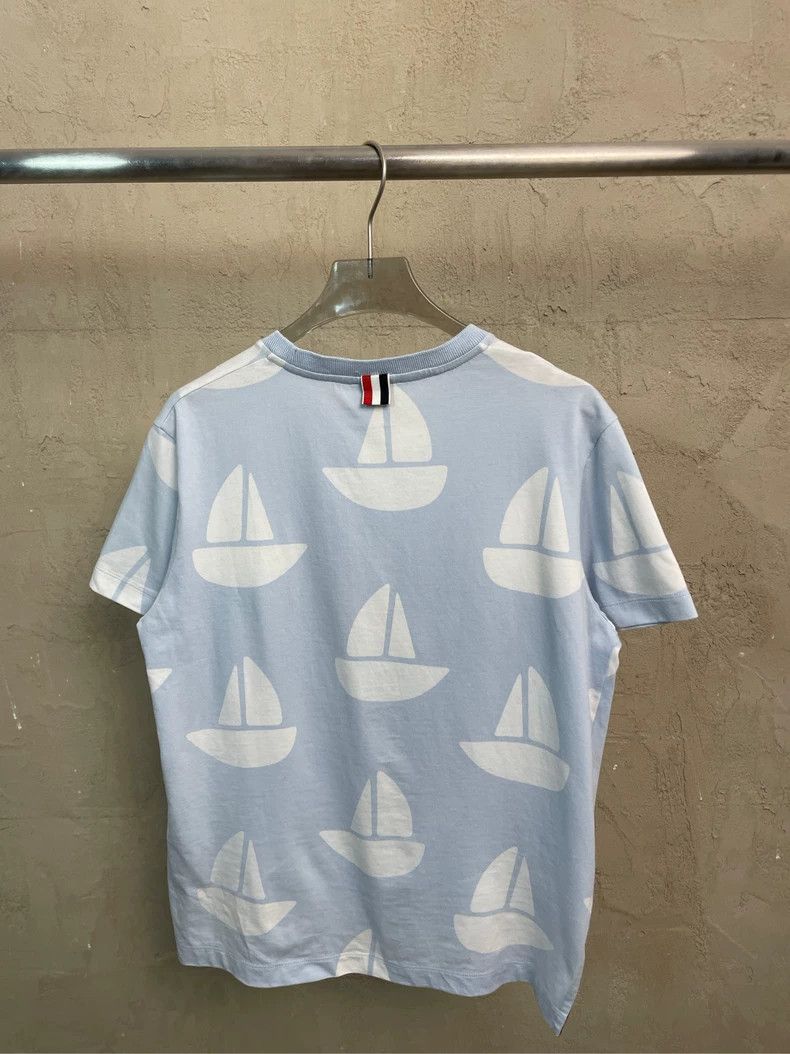Thom Browne Thom Browne Limited edition light blue sailboat round-neck Size XS / US 0-2 / IT 36-38 - 4 Thumbnail