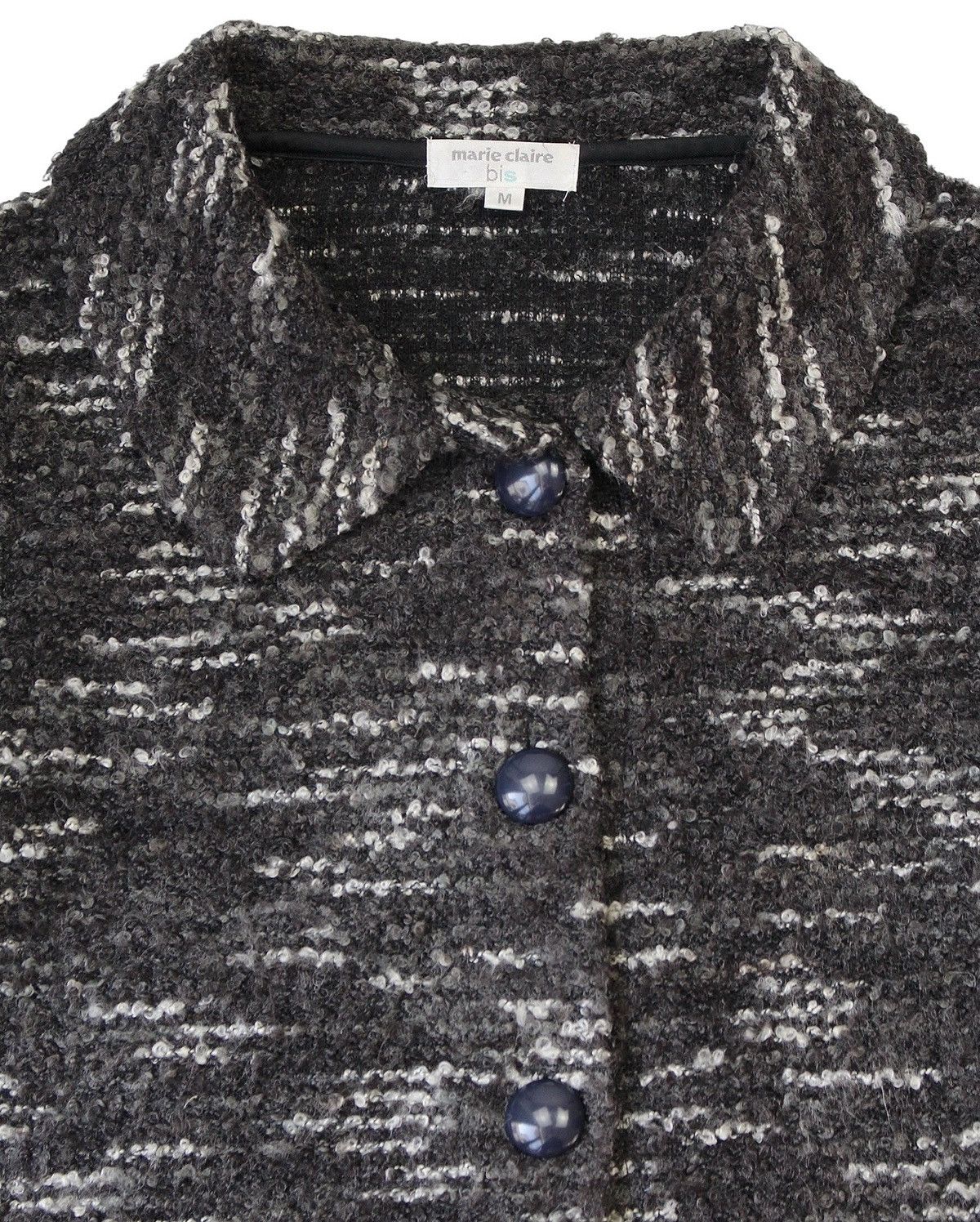 Designer 2000S MARIE CLAIRE BIS TEXTURED WOOL-BLEND CROPPED JACKET Size M / US 6-8 / IT 42-44 - 4 Thumbnail