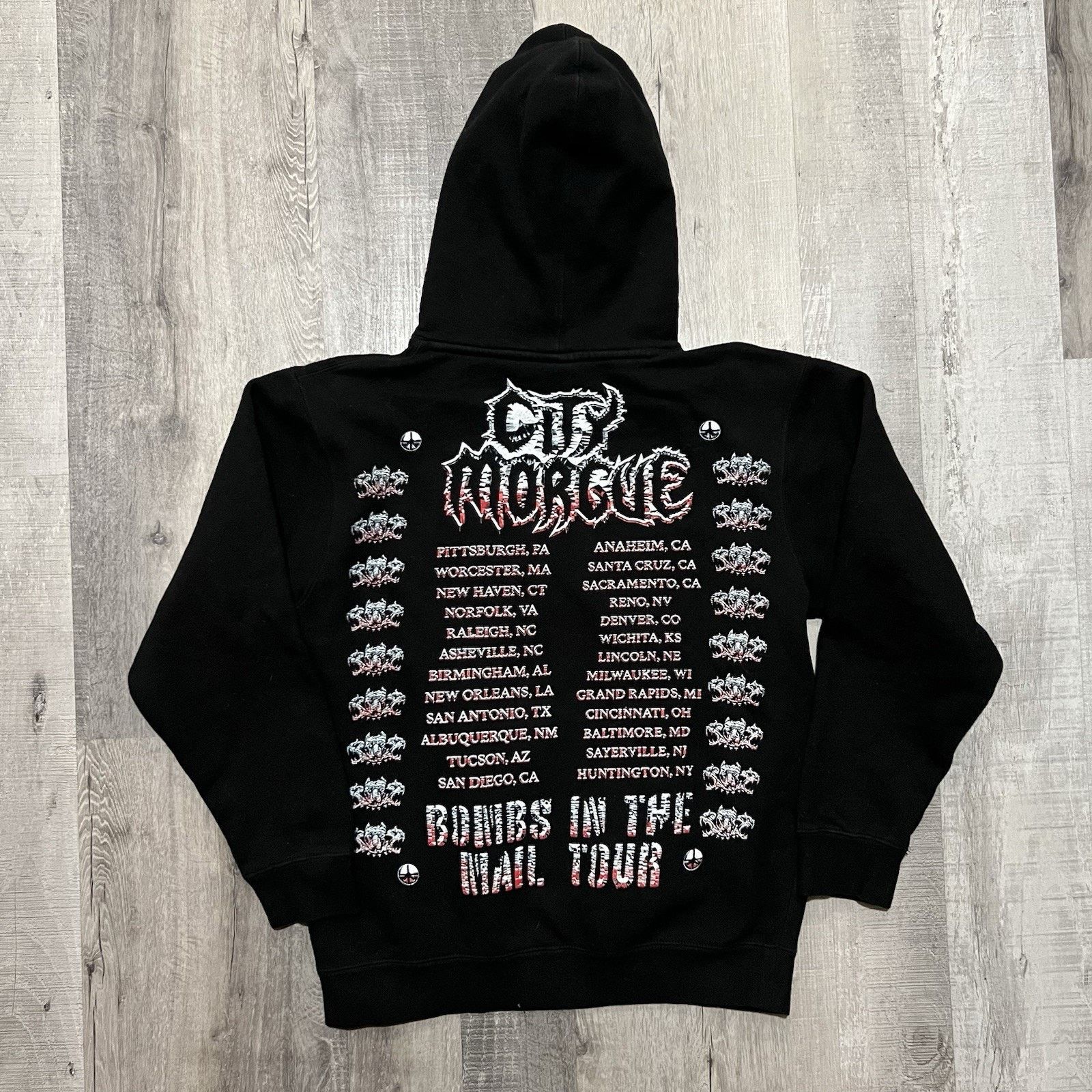 City Morgue City Morgue Bombs in the Mail Tour Hoodie Hip Hop NYC 2024 Size US M / EU 48-50 / 2 - 2 Thumbnail