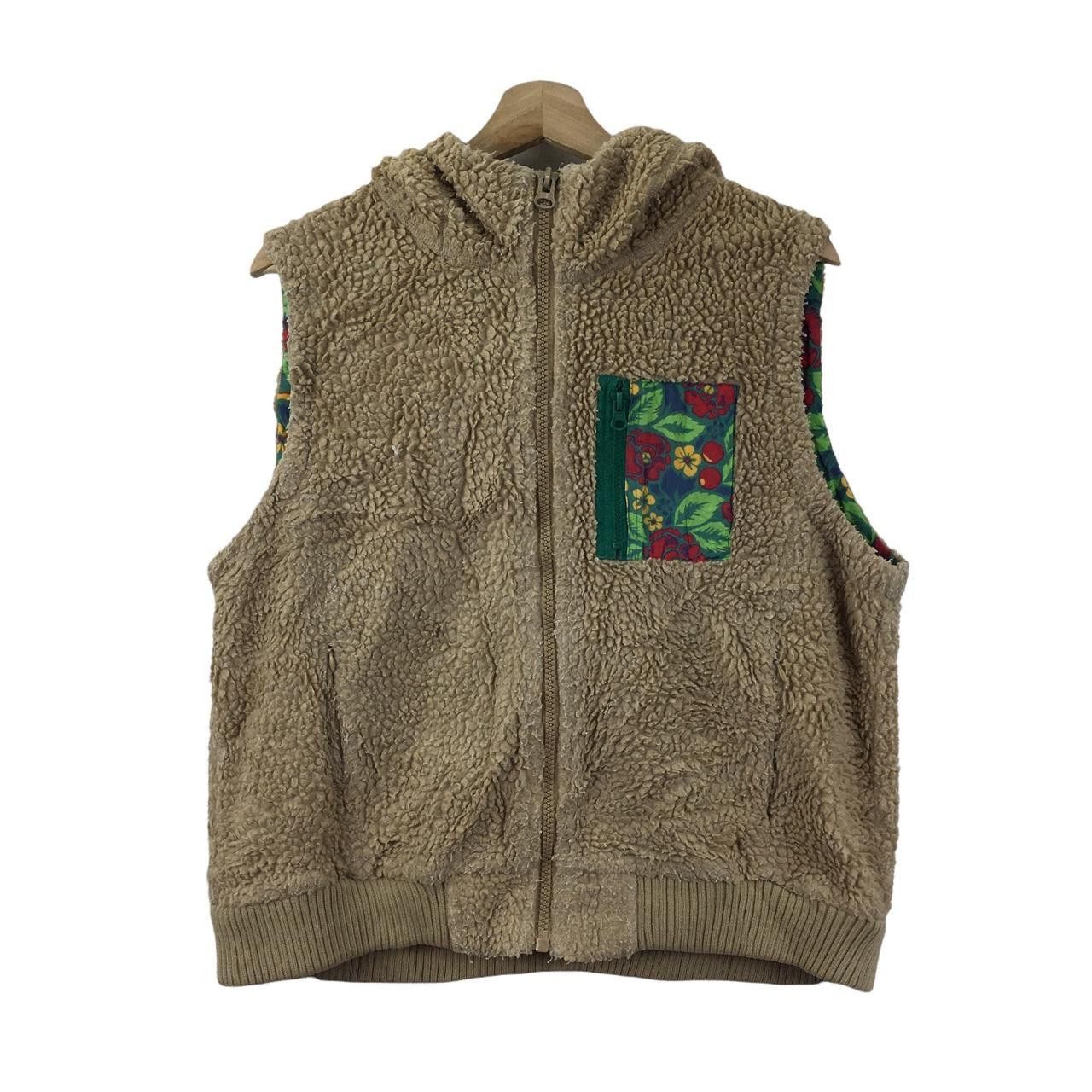 Vintage Vtg TITICACA MUCHO NATURE Floral Sherpa Fleece Jacket Size L / US 10 / IT 46 - 1 Thumbnail