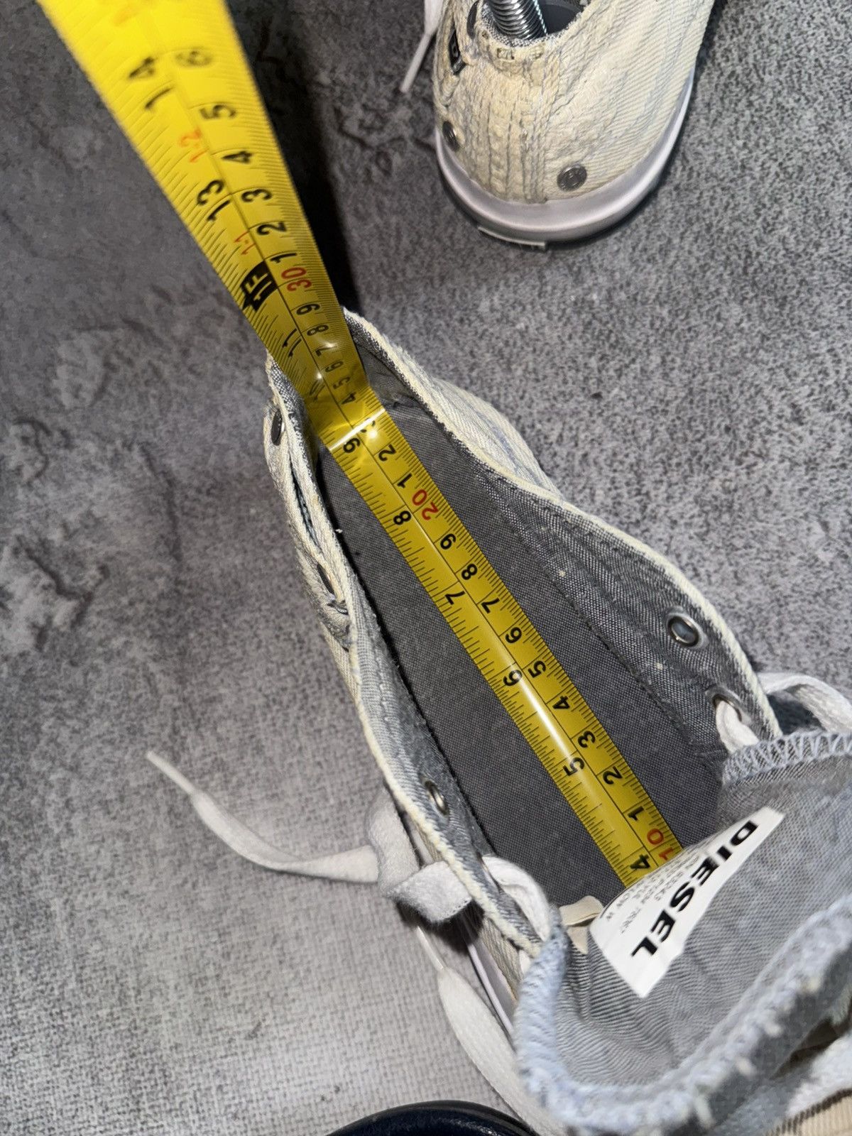 Diesel Diesel US6/EUR36/JPN23 low top denim sneakers shoes Y2K 90s Size US 6 / IT 36 - 21 Thumbnail