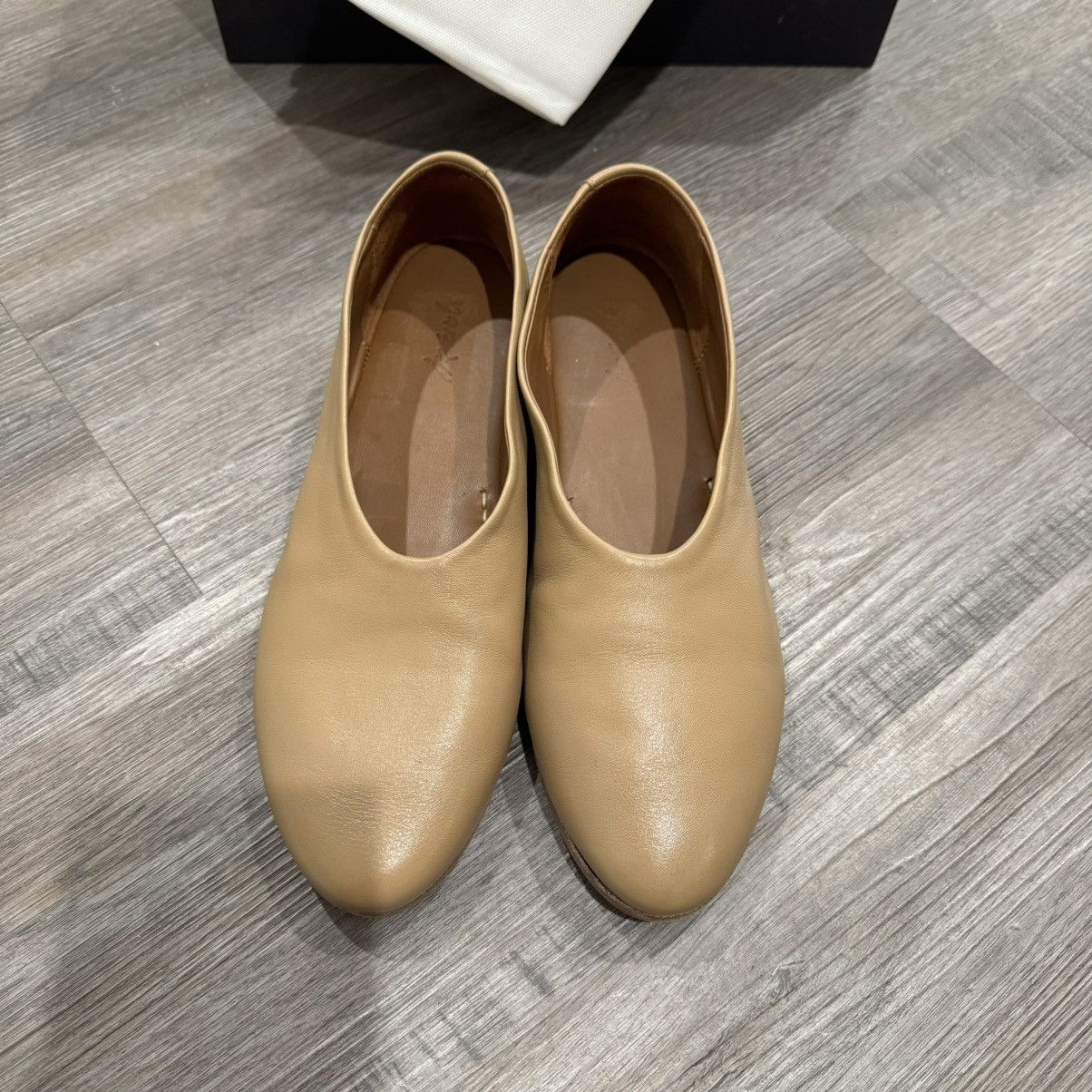 Marsell Marsell Coltellaccio Ballerina Pelle Vitello Nocciola Flats Size US 6 / IT 36 - 8 Thumbnail