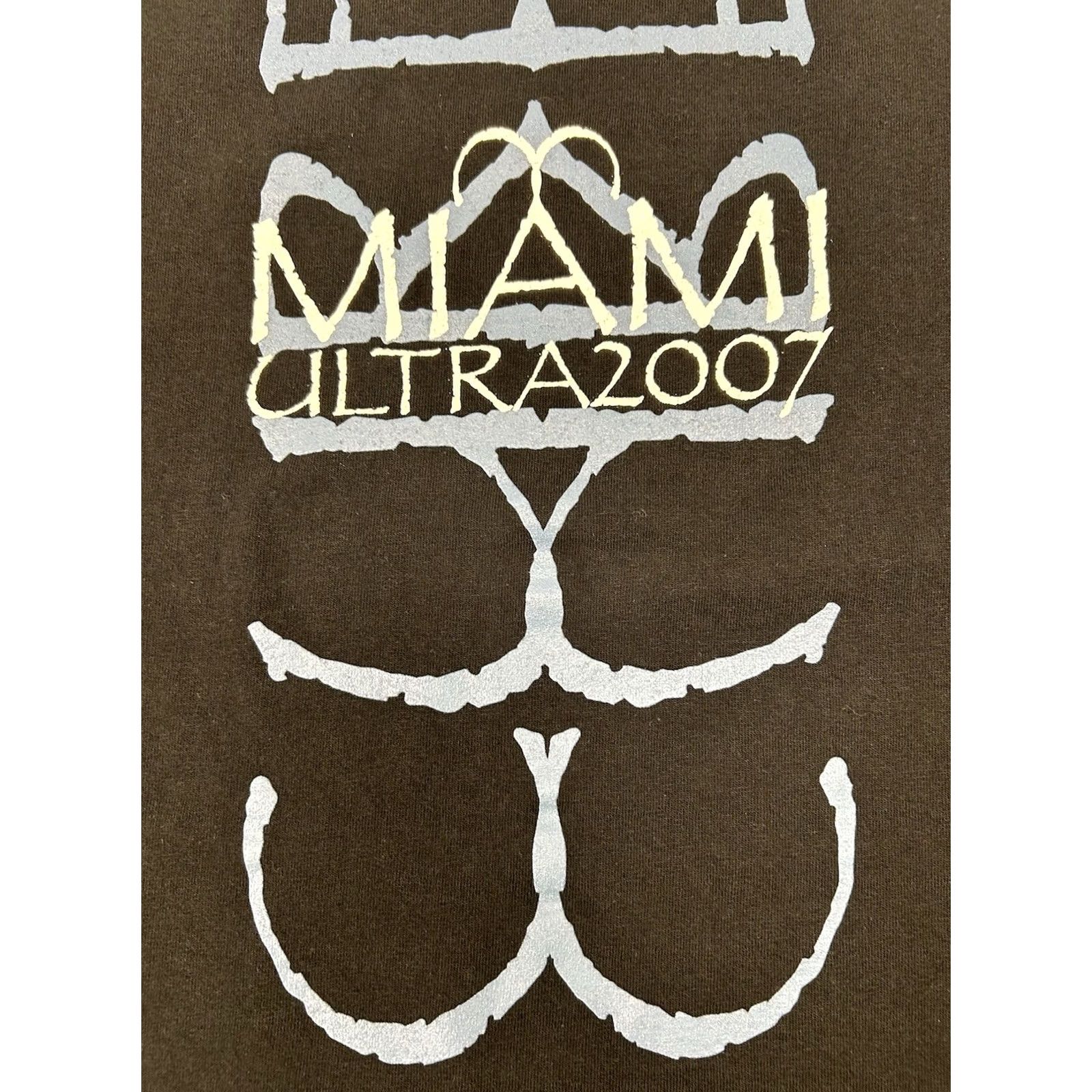 Gildan VINTAGE The Cure Miami Ultra 2007 Band Festival Music Shirt 2XL Black Size US XXL / EU 58 / 5 - 4 Thumbnail