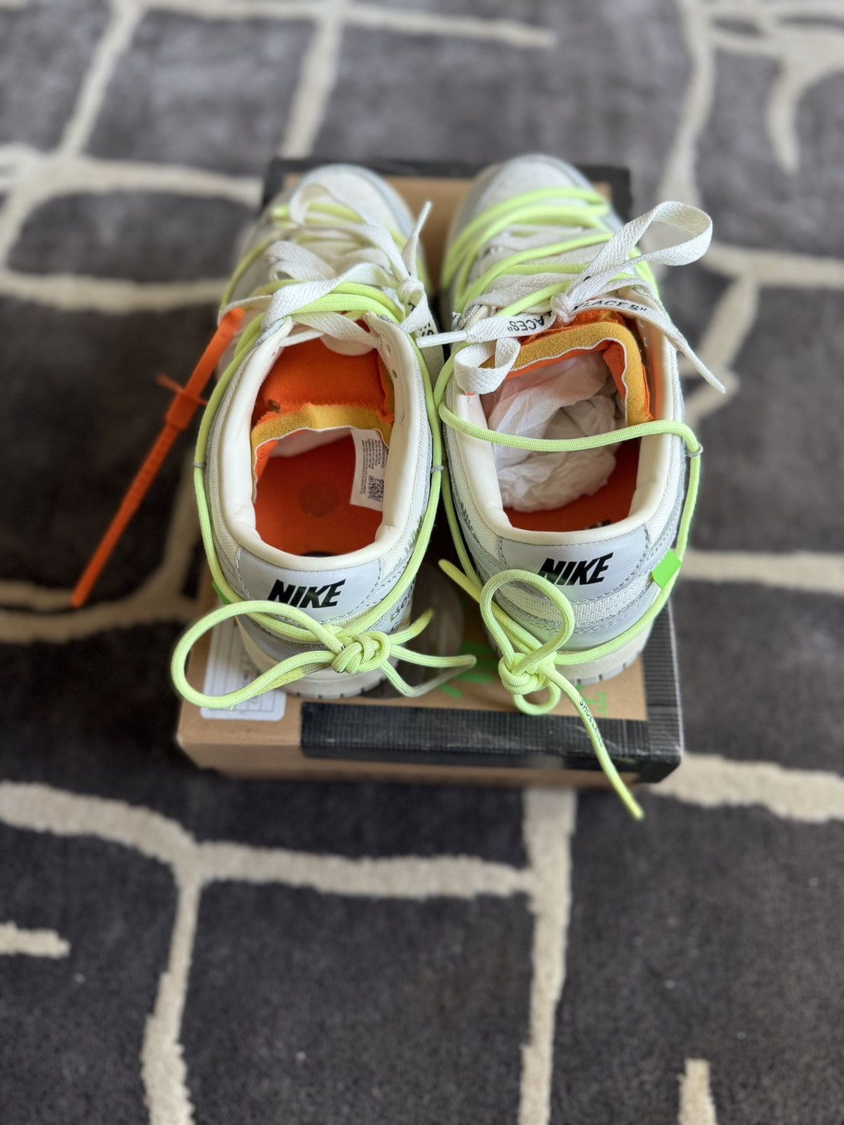 Off-White Nike Dunk Low x Off-White Lot 43 of 50 Sneakers Size US 6.5 / EU 39-40 - 5 Thumbnail