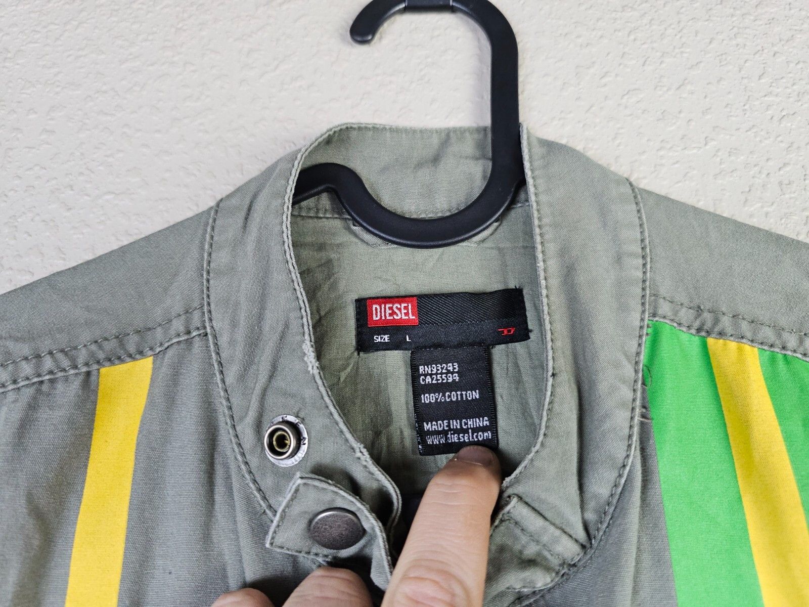 Diesel Vintage Y2K Diesel Racing Moto Jacket Nylon Green XL Size XL / US 12-14 / IT 48-50 - 5 Thumbnail