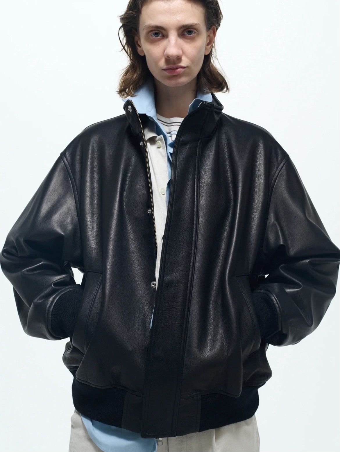 Uru Uru Tokyo 26SS Leather Stand Collar Jacket Size US M / EU 48-50 / 2 - 1 Thumbnail