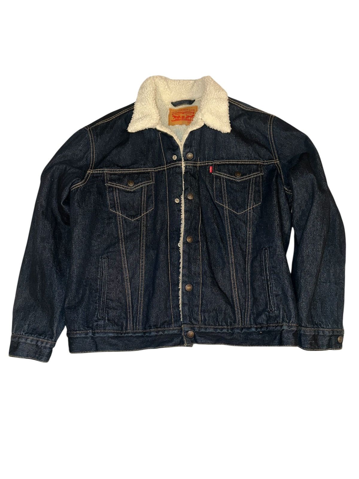Levi's Levi’s Sherpa Lined Denim Jacket Size US L / EU 52-54 / 3 - 1 Thumbnail