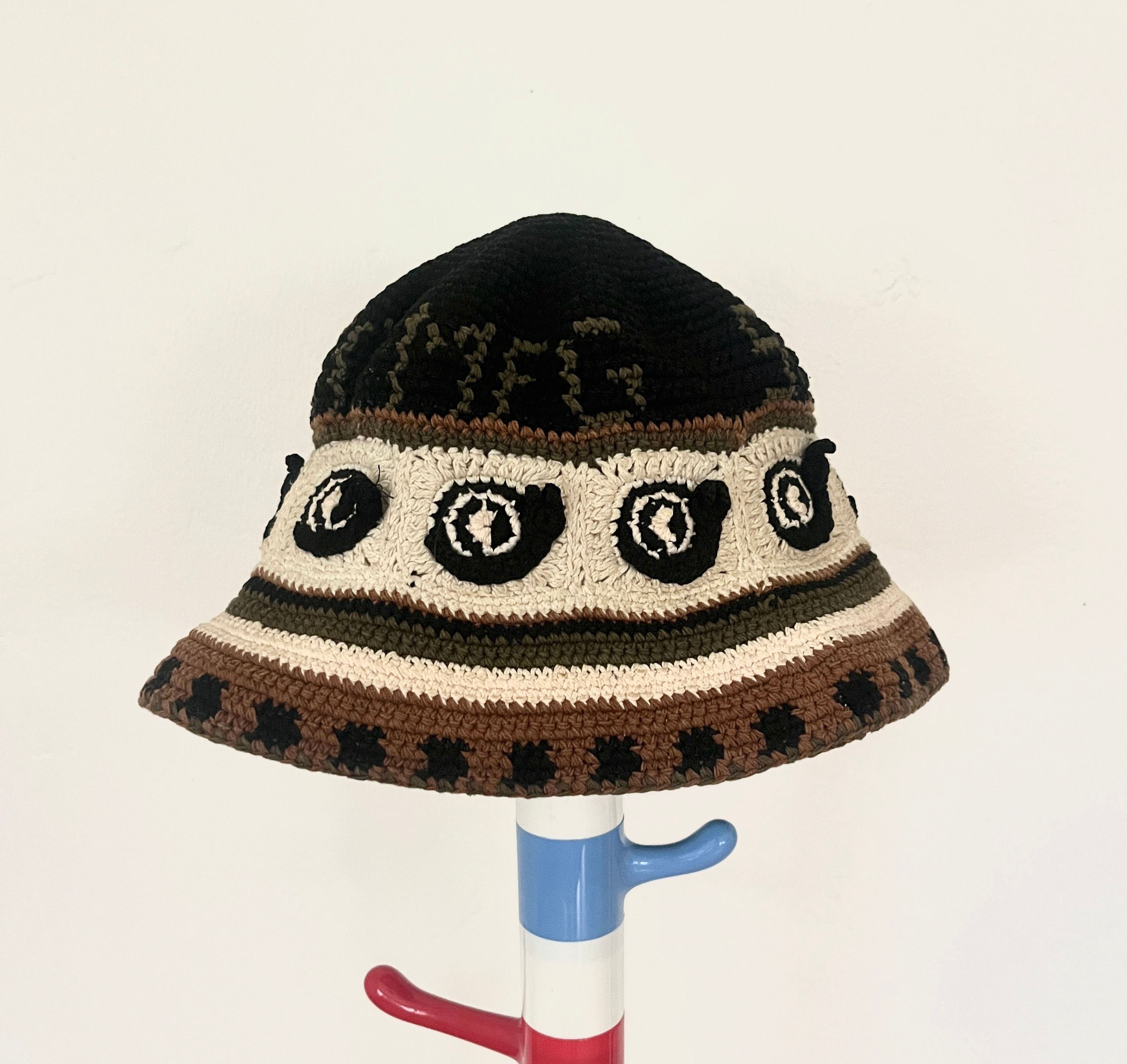Pre-owned Story Mfg. Brew Hat Snail Power Crochet Bucket Hat