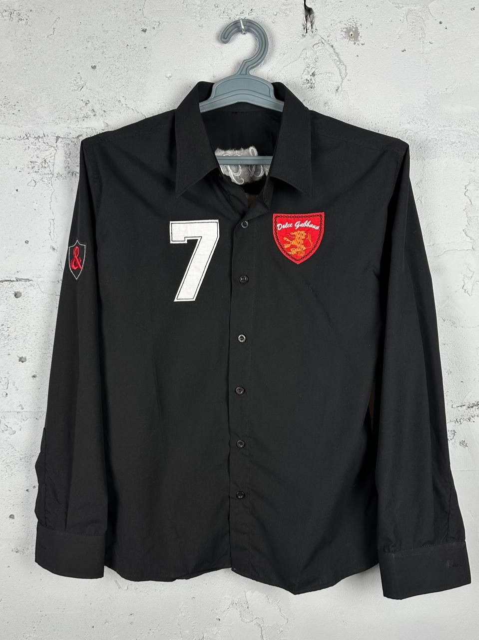 Vintage Y2k Vintage Dolce & Gabbana D&G Big Logo Black Shirt Size US M / EU 48-50 / 2 - 2 Thumbnail