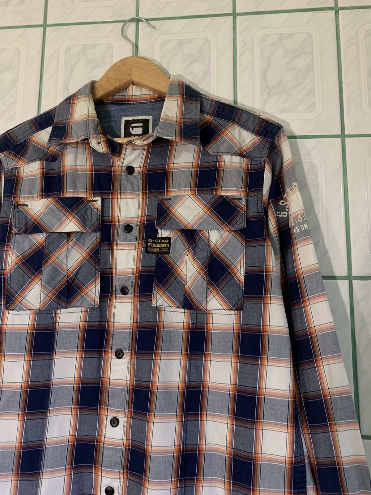 G-Star × Japanese Brand × Vintage G-Star RAW Originals Denim Archive Pocket Shirt Size US M / EU 48-50 / 2 - 2 Thumbnail