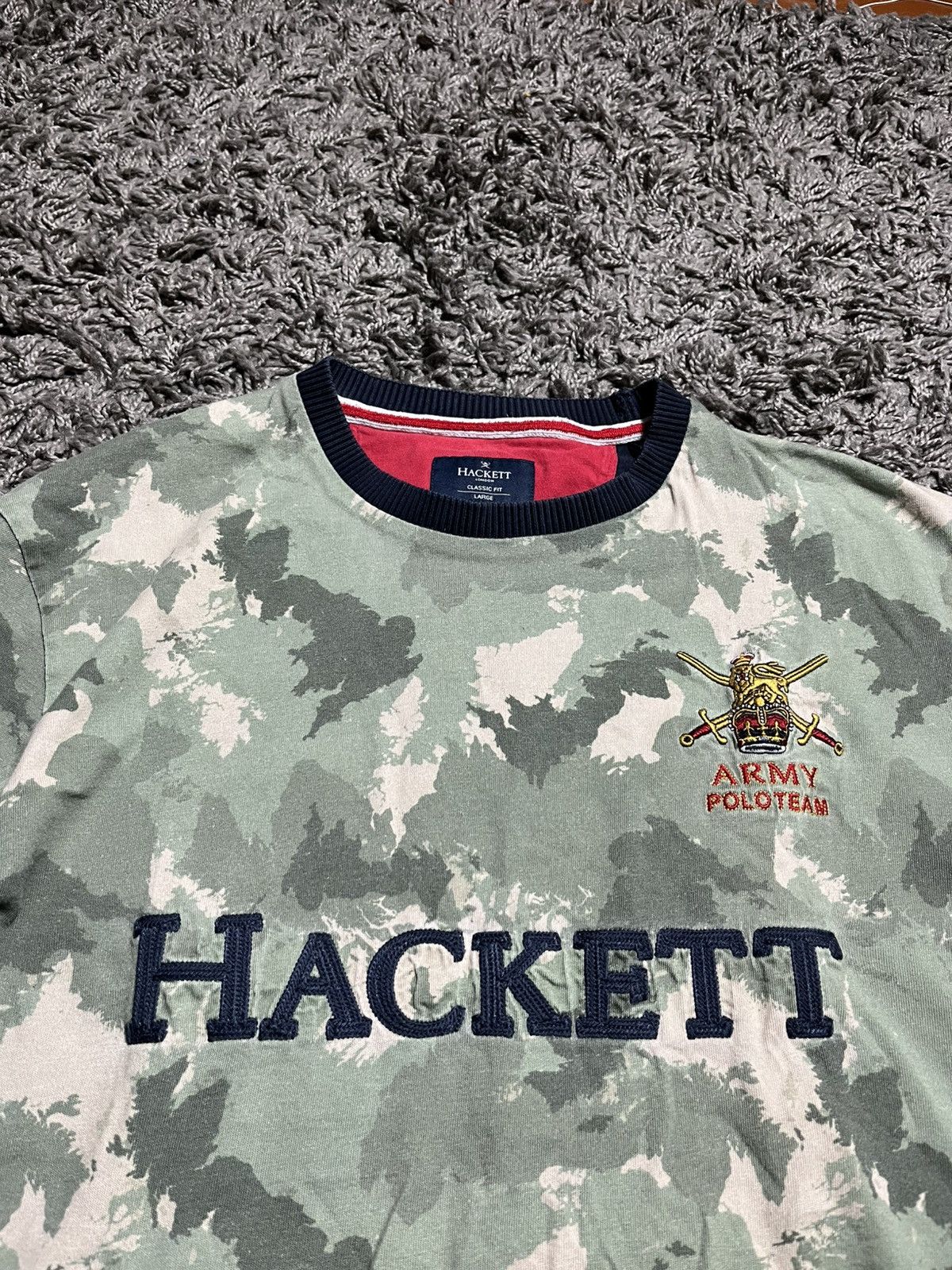 Hackett HACKETT ARMY POLO TEAM #1 COTTON T-SHIRT Size US M / EU 48-50 / 2 - 2 Thumbnail