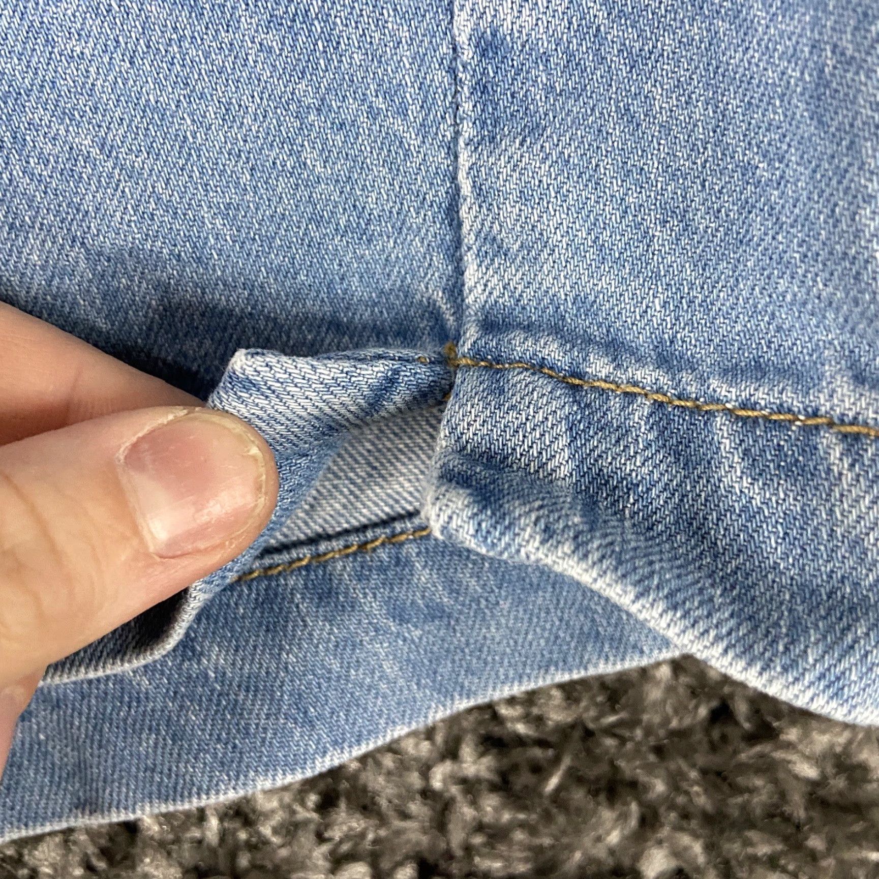 American Eagle Outfitters American Eagle Outfitters Shorts Womens 4 Blue Denim Belted Ruffle Hem Mom Size 27" / US 4 / IT 40 - 3 Thumbnail