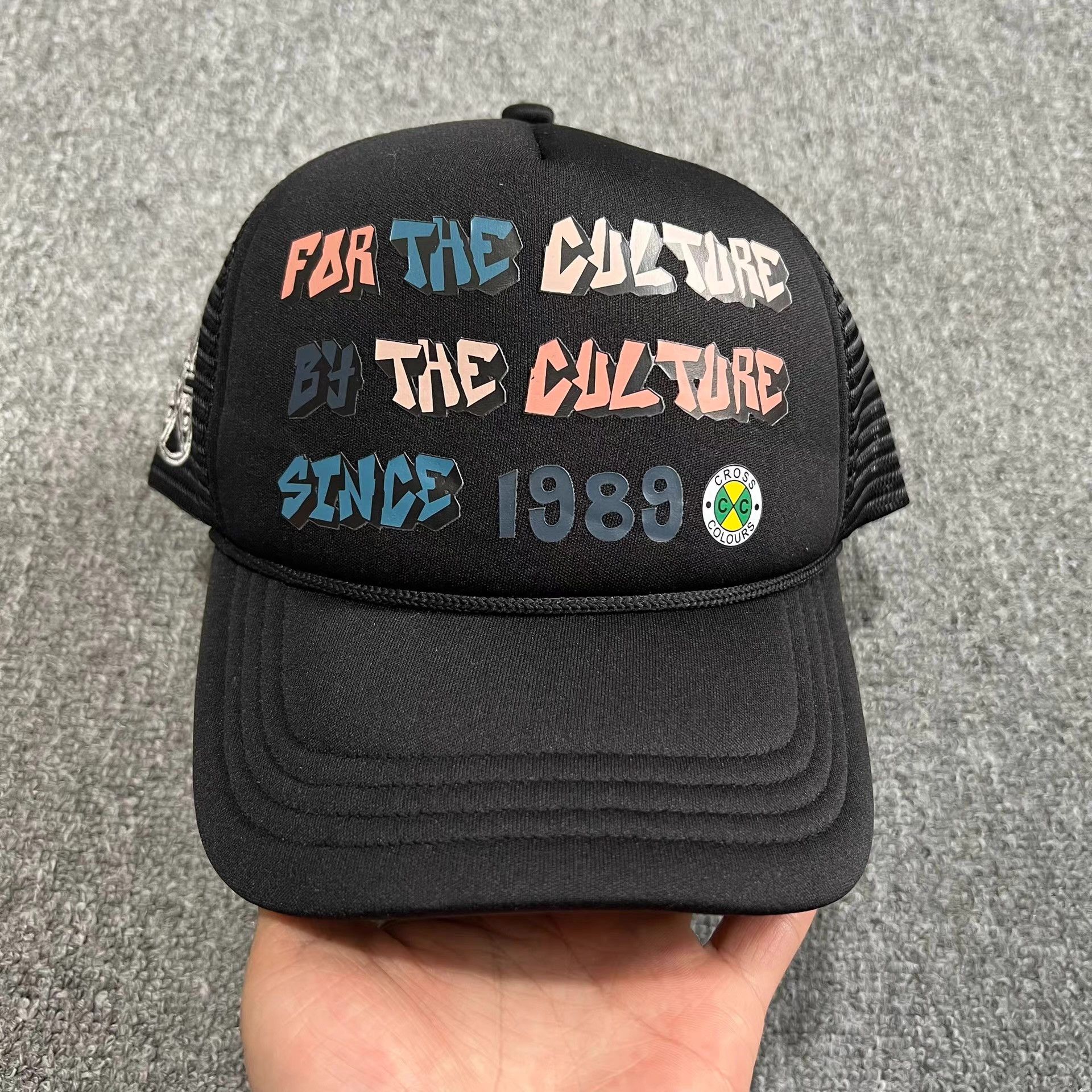 Cross Colours Cross Colours Curved Brim Mesh Trucker Baseball Cap Q7 Size ONE SIZE - 1 Thumbnail