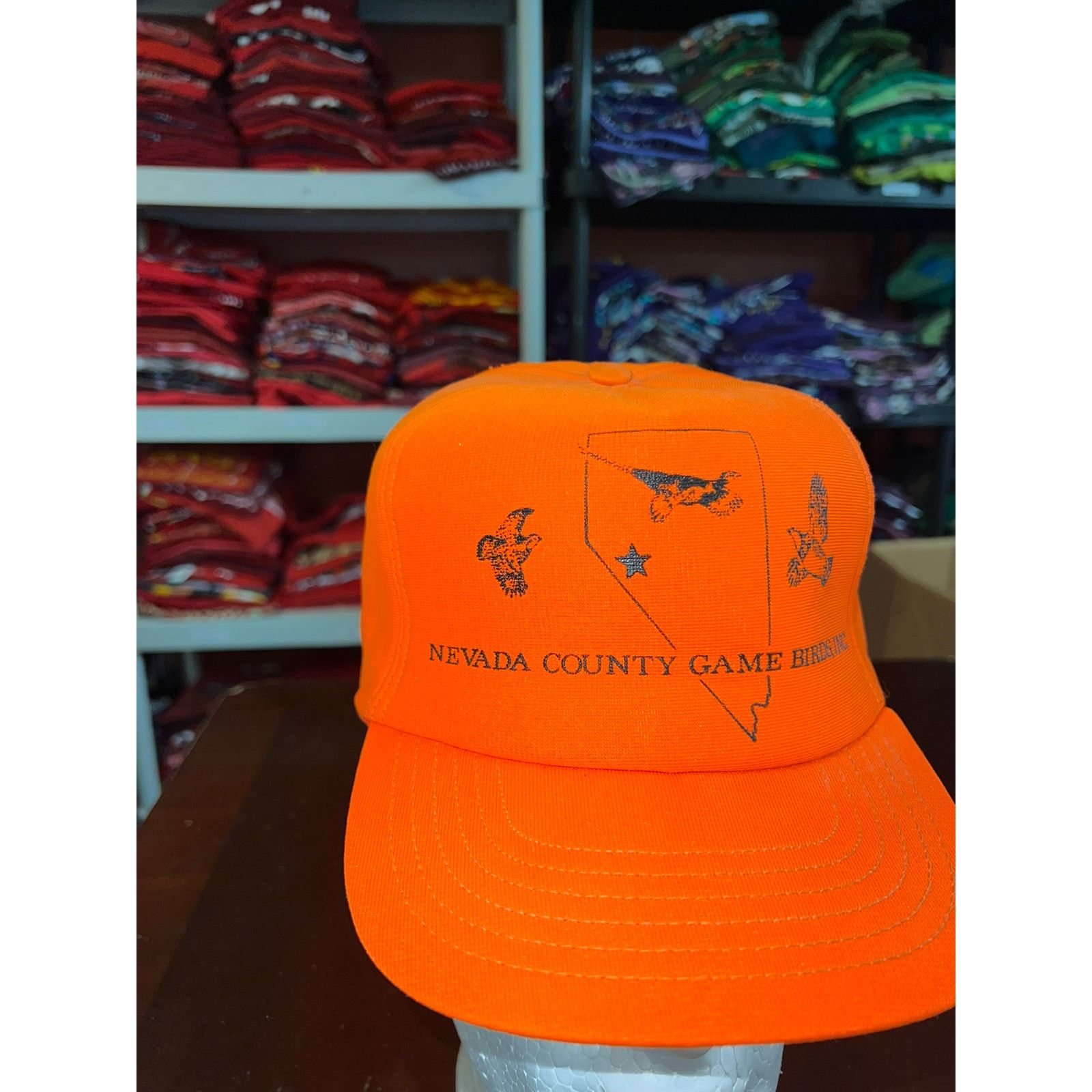 Vintage Vintage Bird Hunting Hat Nevada County Game Snapback Cap VTG Size ONE SIZE - 2 Thumbnail