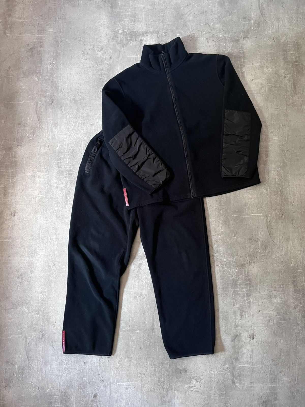 Prada Prada fleece set black vintage 00s red tab Size US M / EU 48-50 / 2 - 1 Thumbnail