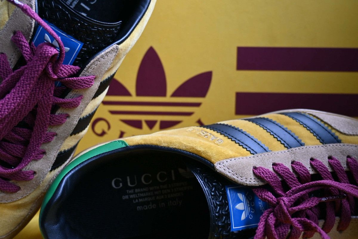 Adidas × Gucci Gucci x Adidas Softy velvet gazelle samba Size US 8 / EU 41 - 4 Thumbnail