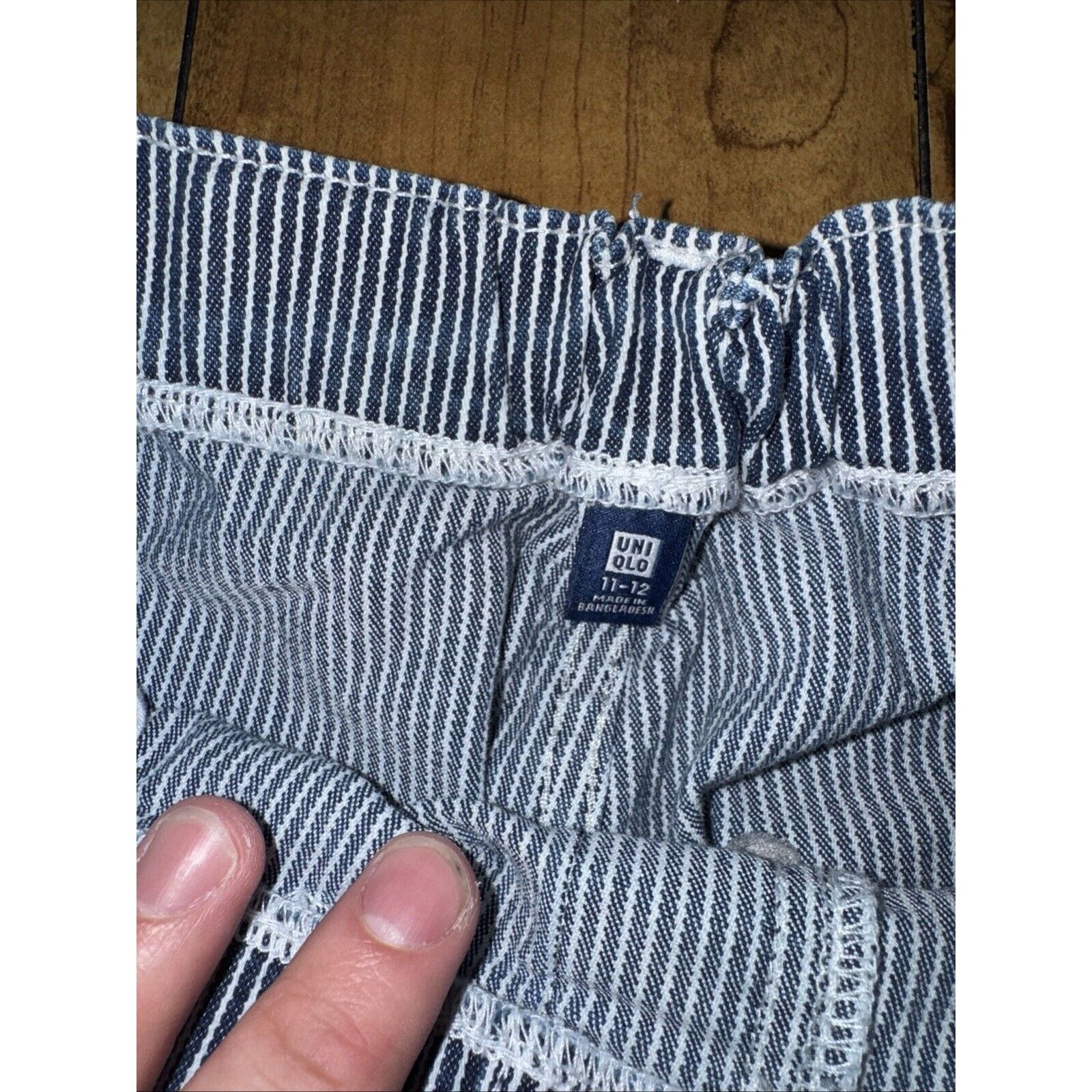 Carhartt × Japanese Brand × Uniqlo Uniqlo Stripped Conductor Denim Pants Blue 24x27 11/12 Size 24" / US 00 / IT 34 - 3 Thumbnail