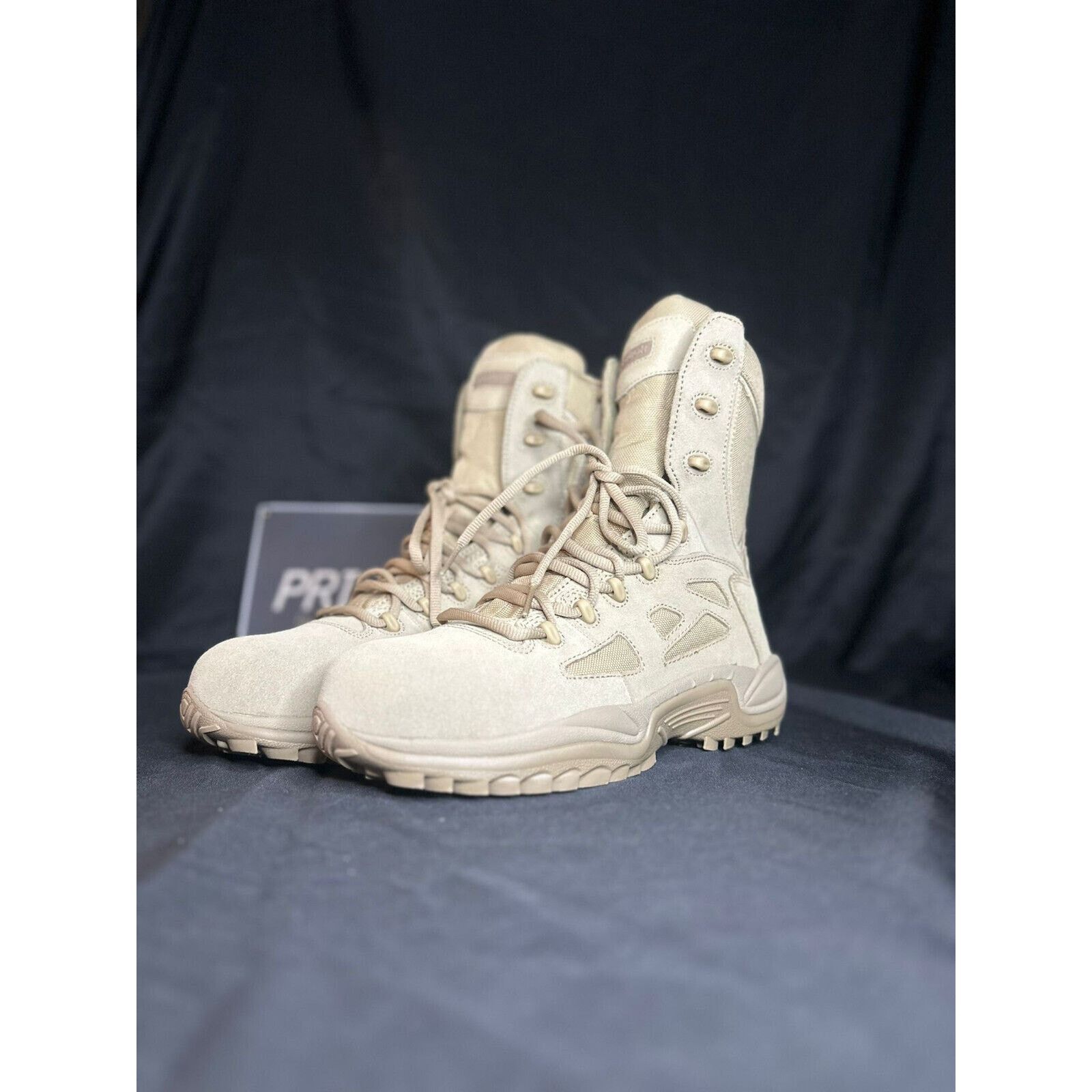 Reebok SIZE 10 MENS REEBOK RAPID RESPONSE BOOTS RB8894 DESERT TAN Size US 10 / EU 43 - 4 Thumbnail