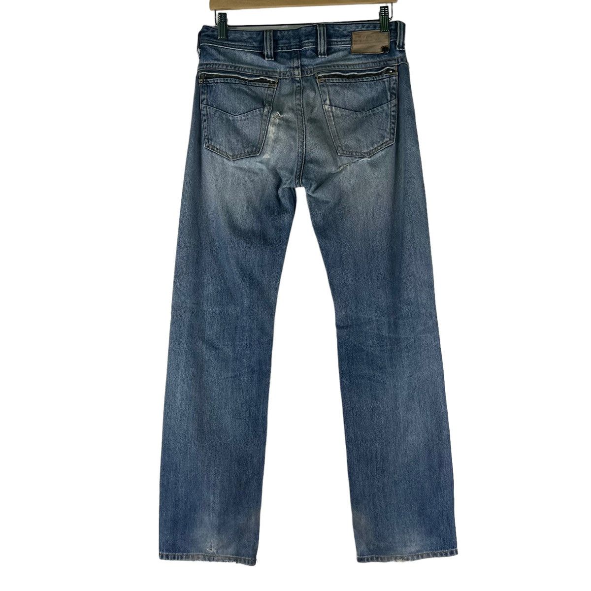 Diesel 🔥Distressed Denim Straight Cut Diesel Biker Punk Design Size US 34 / EU 50 - 7 Thumbnail