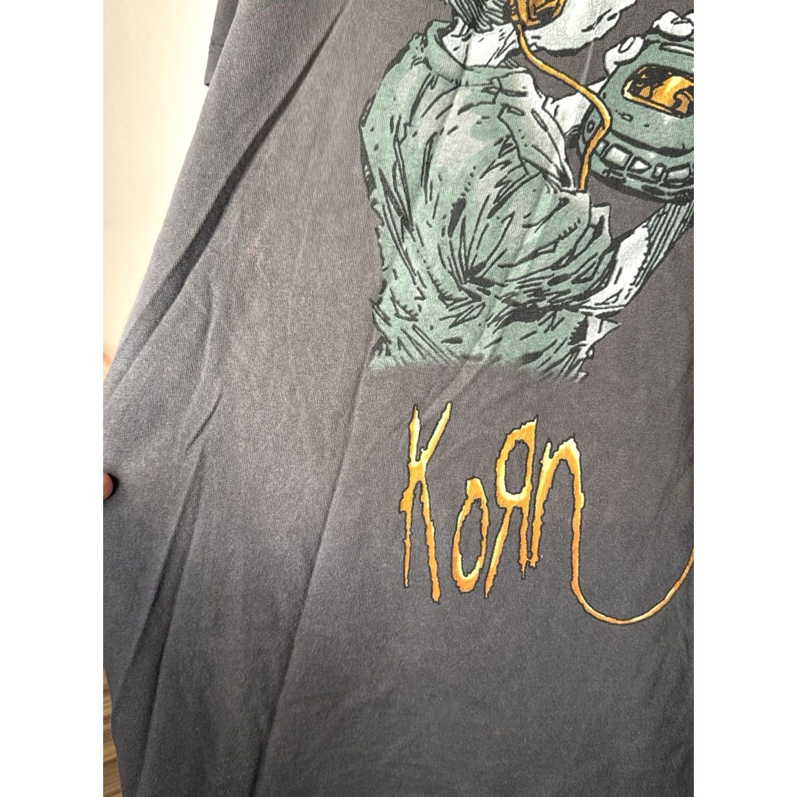Vintage VINTAGE Giant Korn Follow the Leader T Shirt 1999 XL Gray Cotton Crew Neck Short Sleeve Men Tee XL 90s Band Tour Two Sided Front Back Printed US Made Size US XL / EU 56 / 4 - 4 Thumbnail