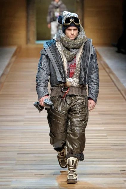 Dolce & Gabbana FW2010 Dolce & Gabbana Grey Multi Zips Astro Puffer Jacket Size US M / EU 48-50 / 2 - 2 Thumbnail