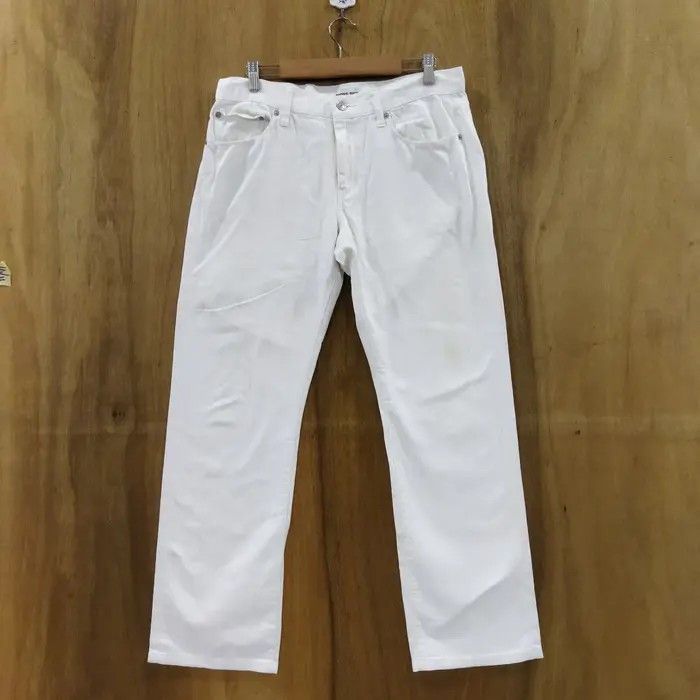 Japanese Brand × Uniqlo UNIQLO FADED WHITE YELLO JEANS PANTS Size US 32 / EU 48 - 1 Thumbnail